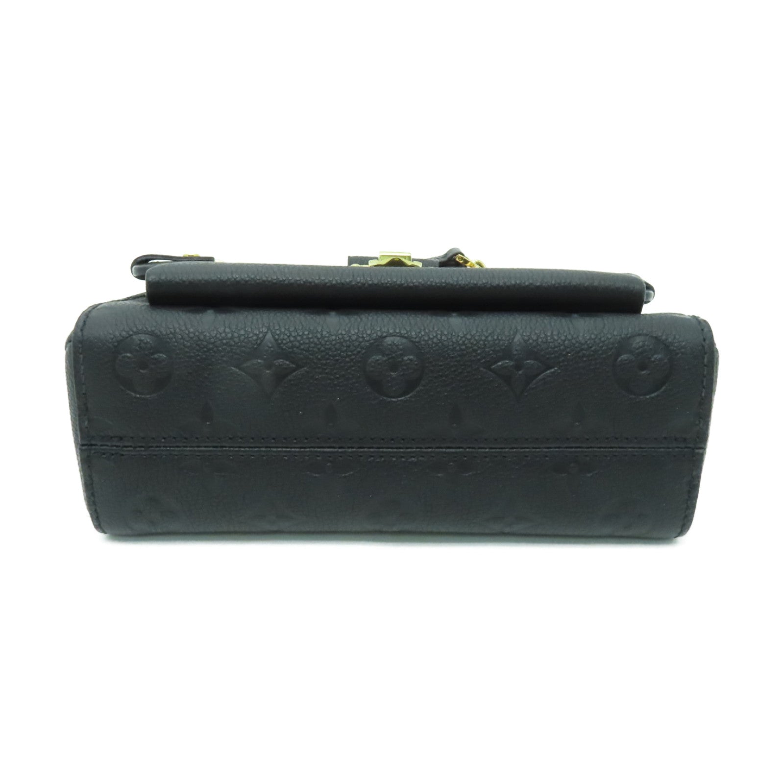 LOUIS VUITTON Monogram Empreinte Vavin BB金扣鏈帶肩背袋黑色