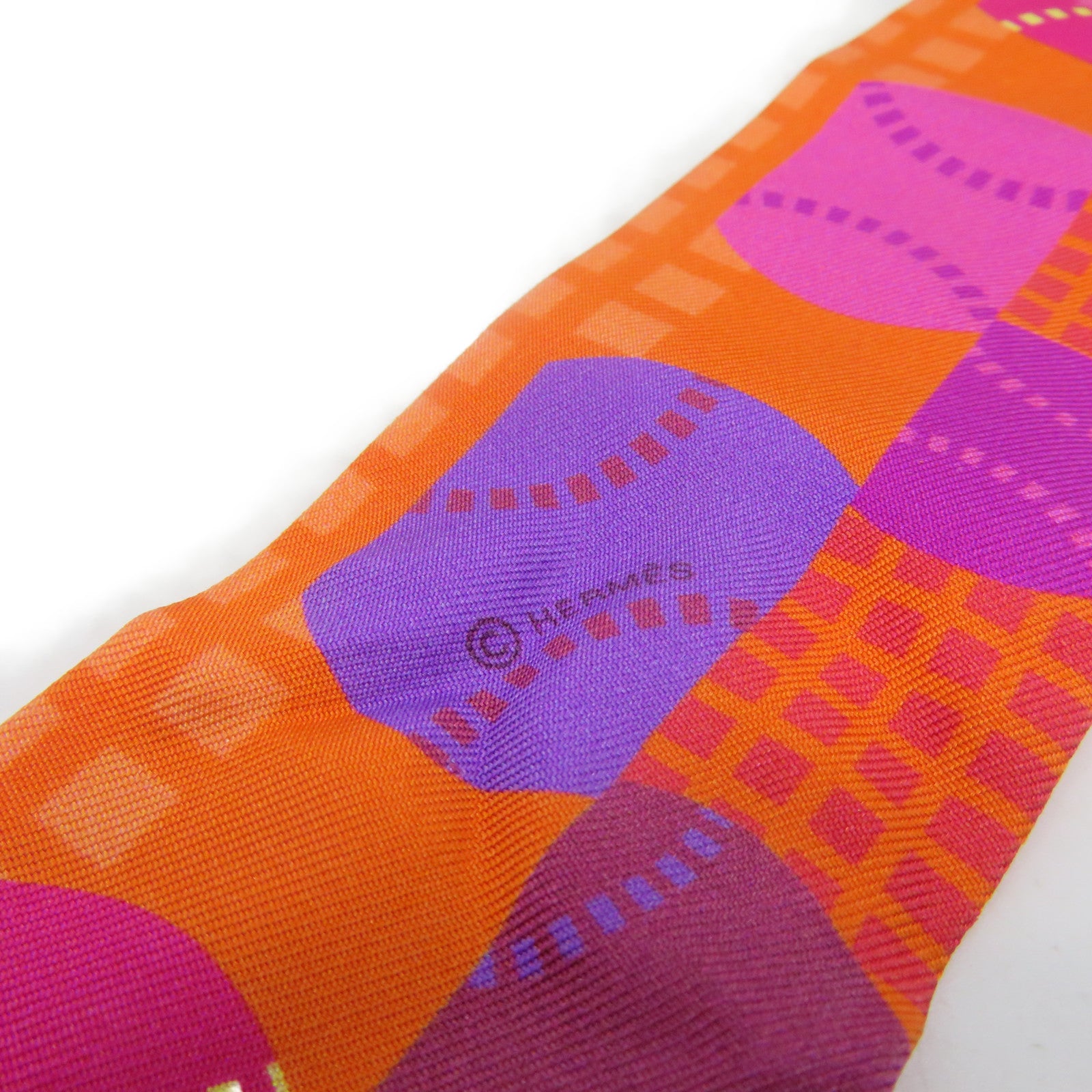 HERMES silk Twilly Scarf scarf color