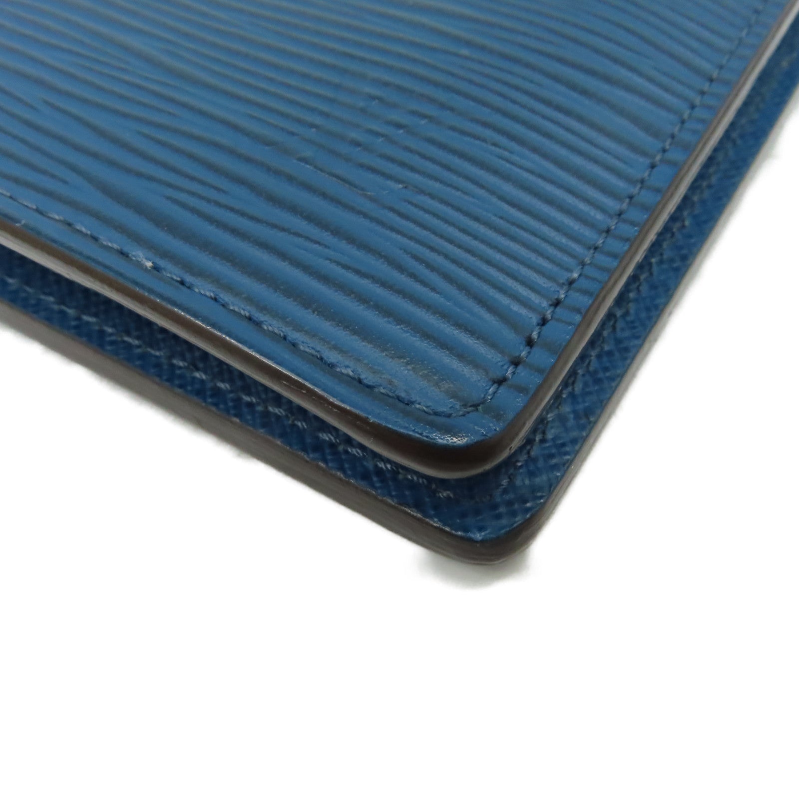 LOUIS VUITTON Epi Long Wallet銀扣長錢包藍色