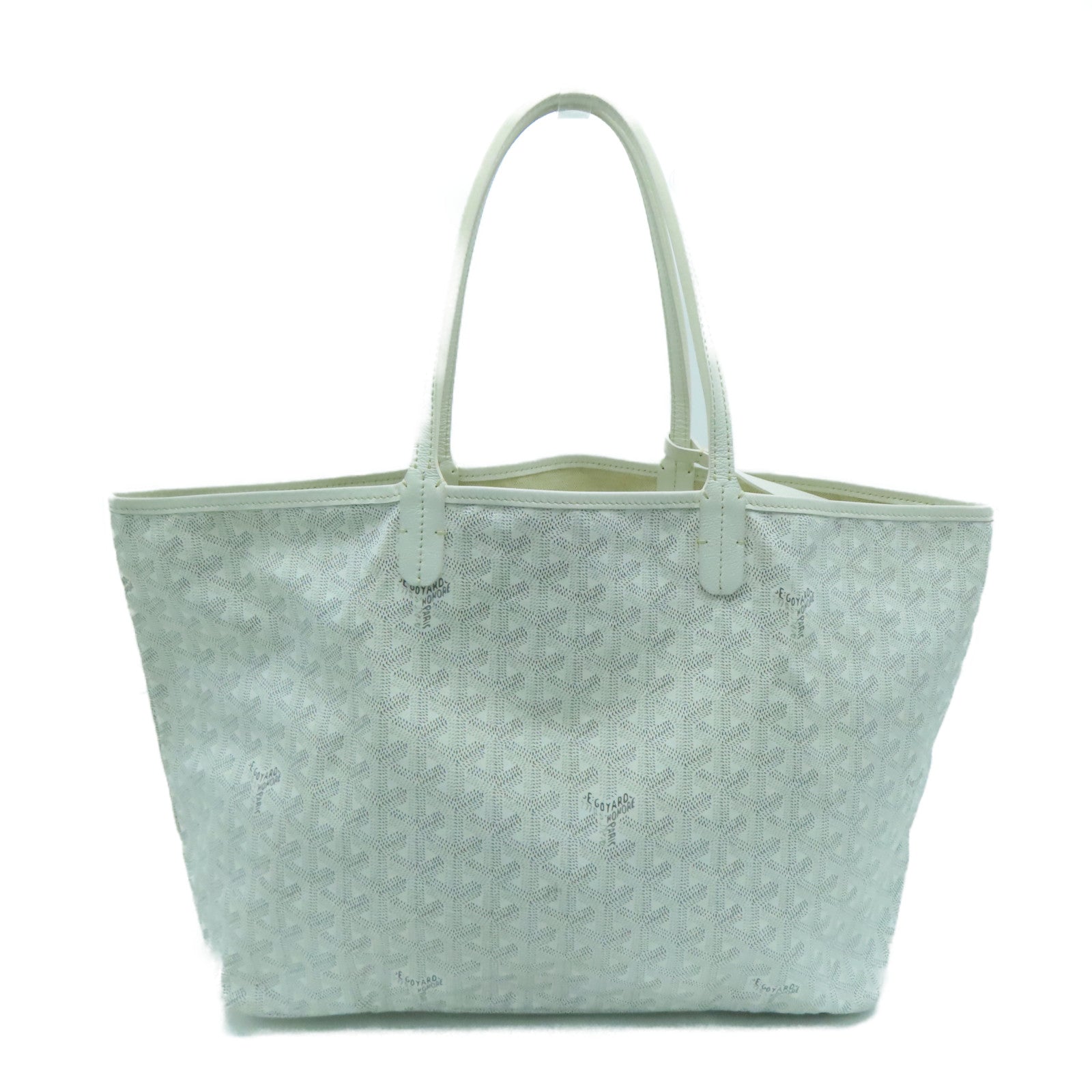 GOYARD Coated Canvas Saint Louis PM Shoulder Bagc Silver Buckle