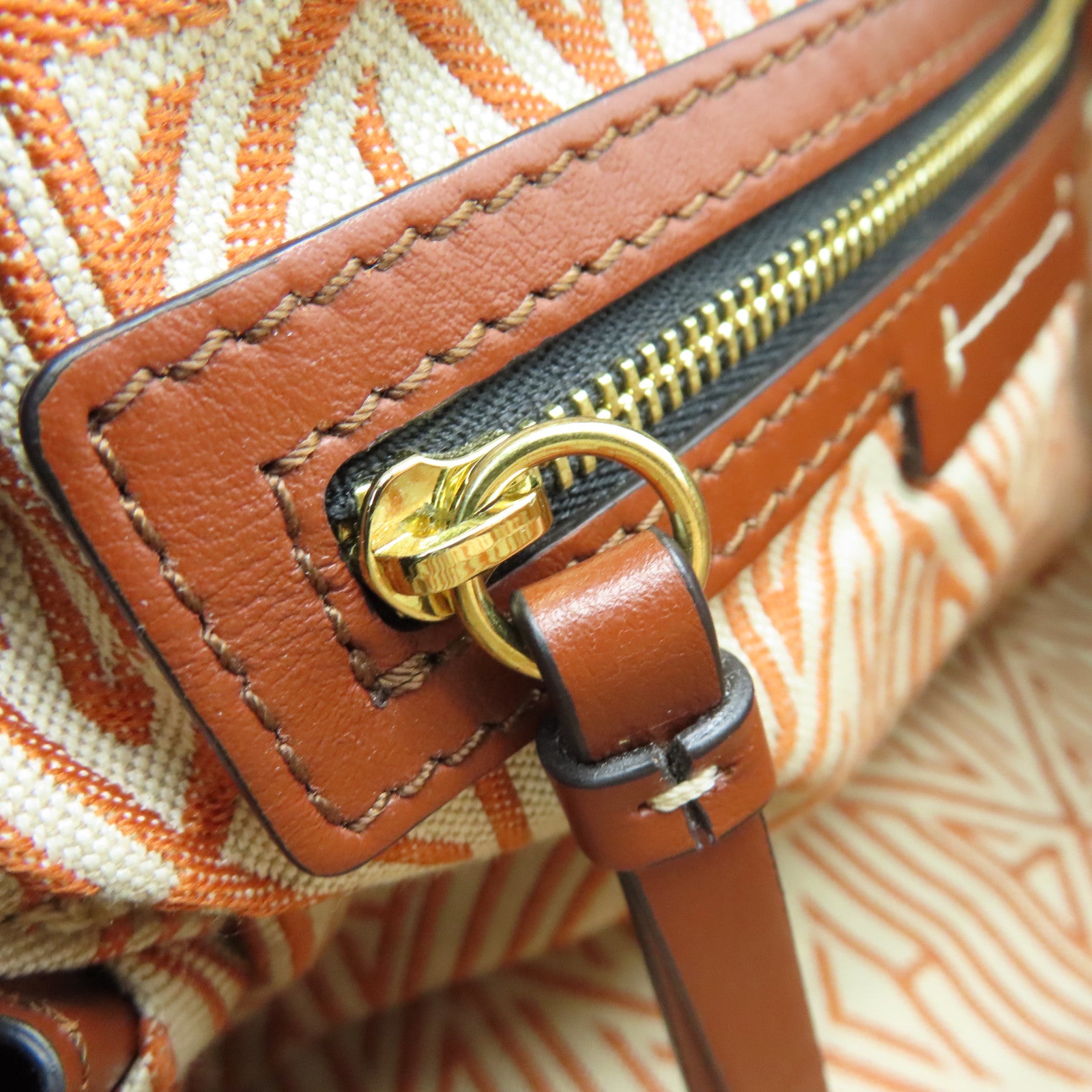 Chloe 牛皮皮革2way Shoulder Bag金扣手挽肩背兩用袋啡色