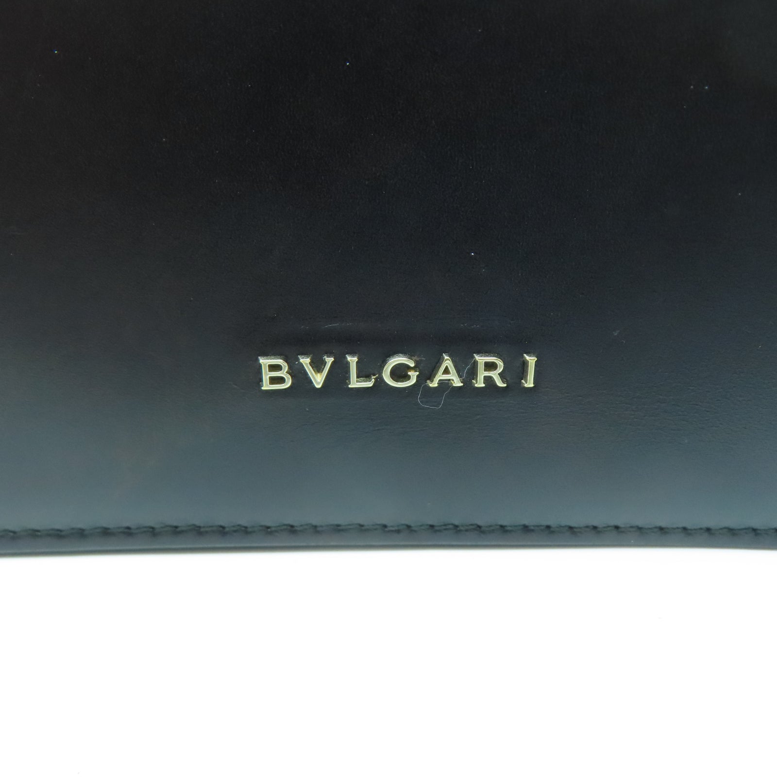 BVLGARI 牛皮皮革Shoulder Bag金扣肩背袋黑色