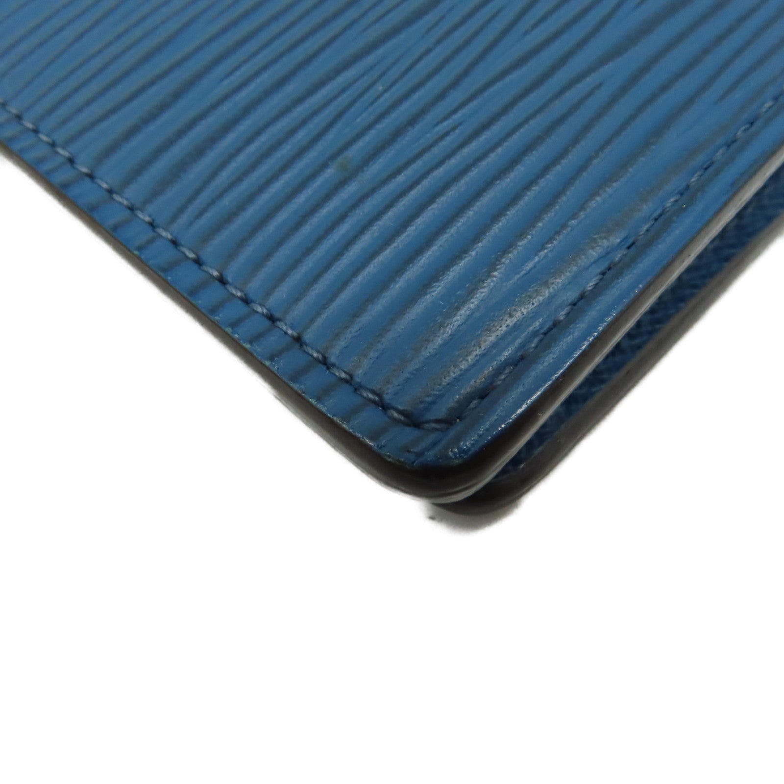LOUIS VUITTON Epi Long Wallet銀扣長錢包藍色