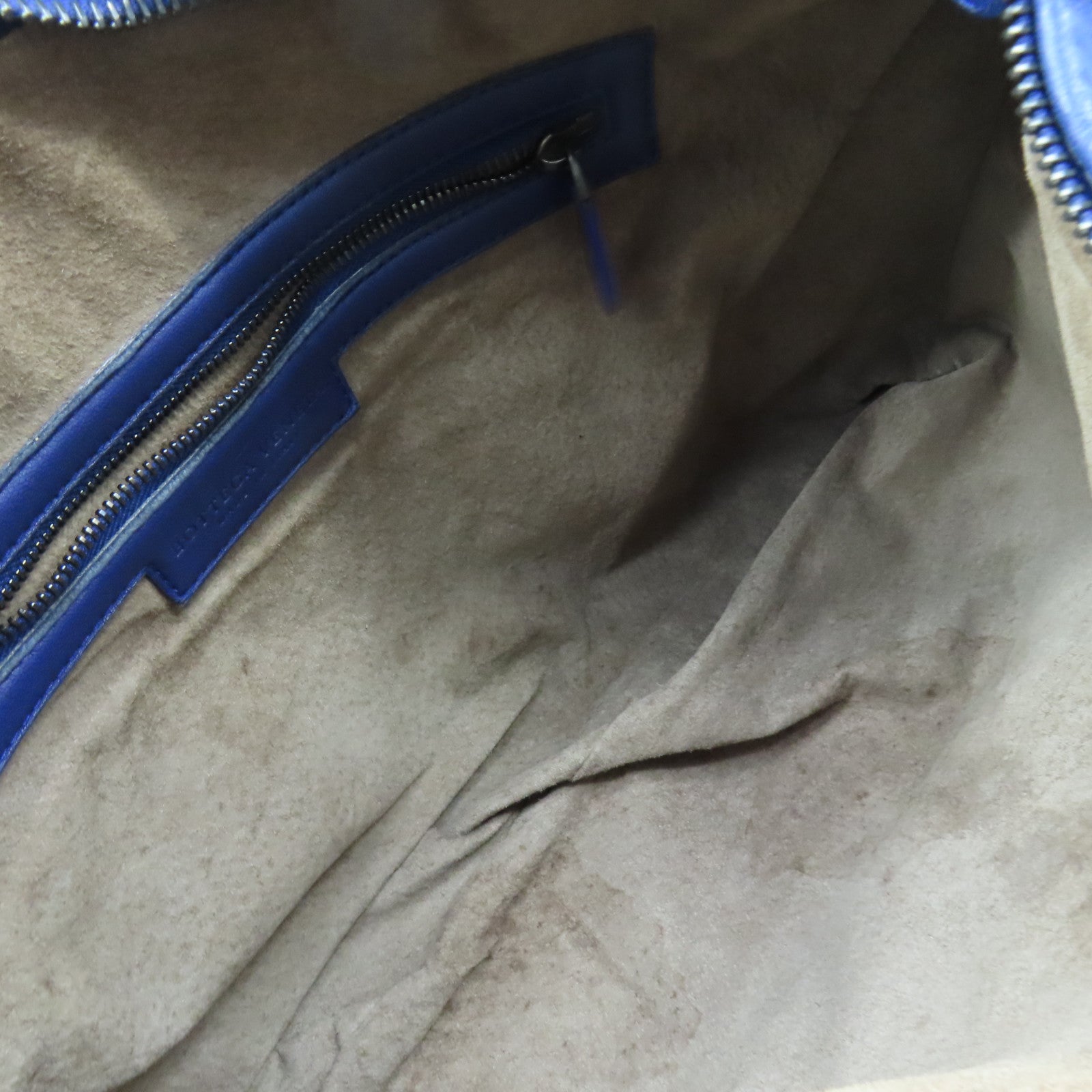 BOTTEGA VENETA 織紋皮革Shoulder Bag肩背袋藍色