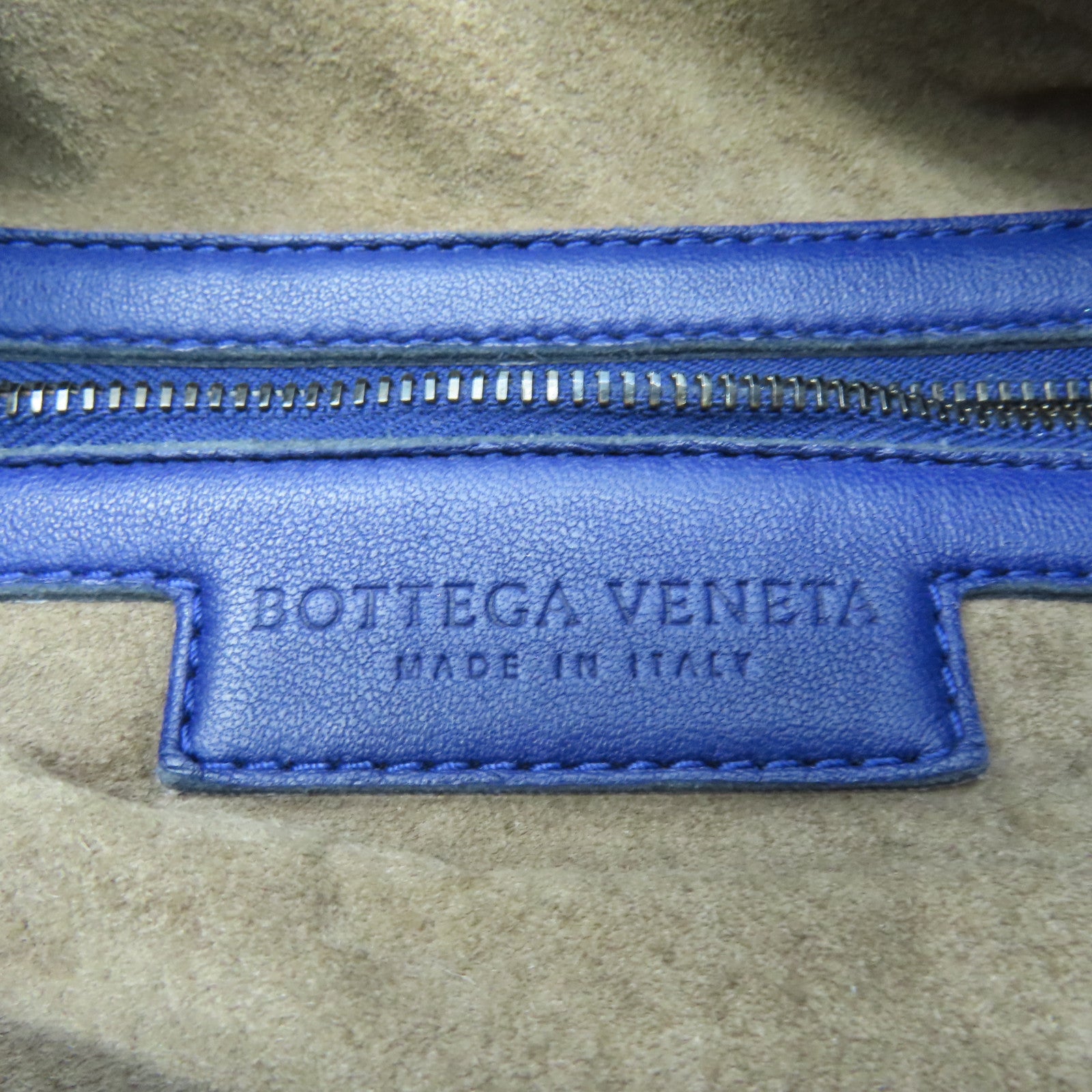 BOTTEGA VENETA 織紋皮革Shoulder Bag肩背袋藍色