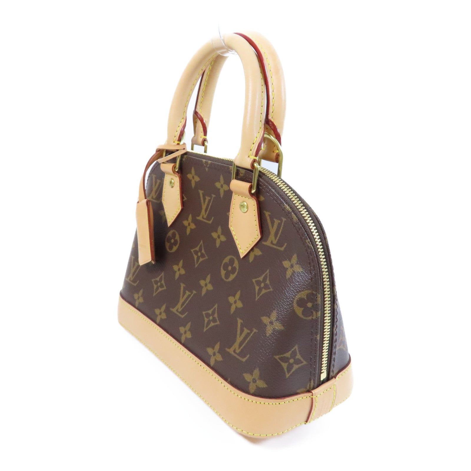 LOUIS VUITTON Monogram Alma BB金扣手挽肩背兩用袋啡色