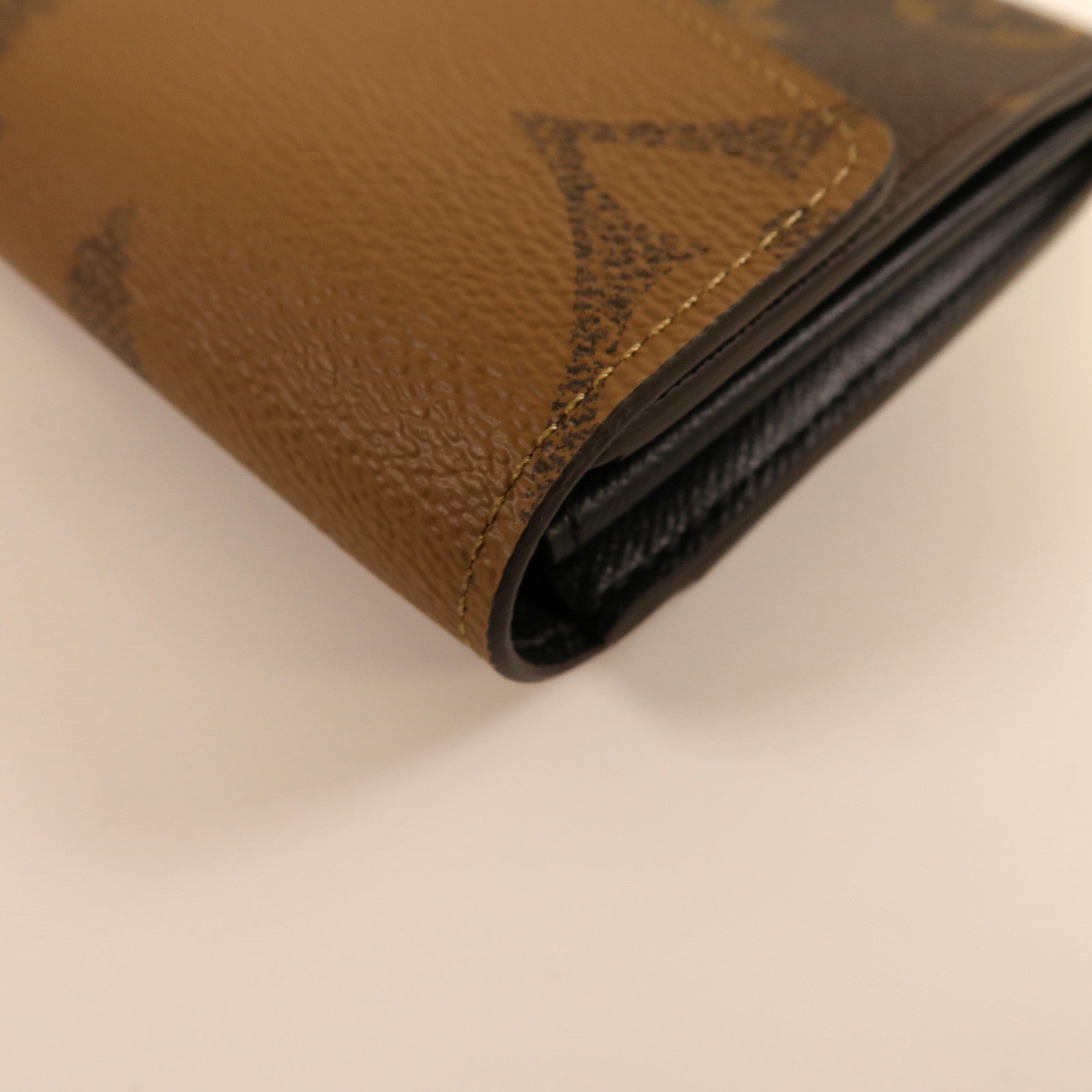 LOUIS VUITTON Monogram Sarah Wallet金扣長錢包啡色
