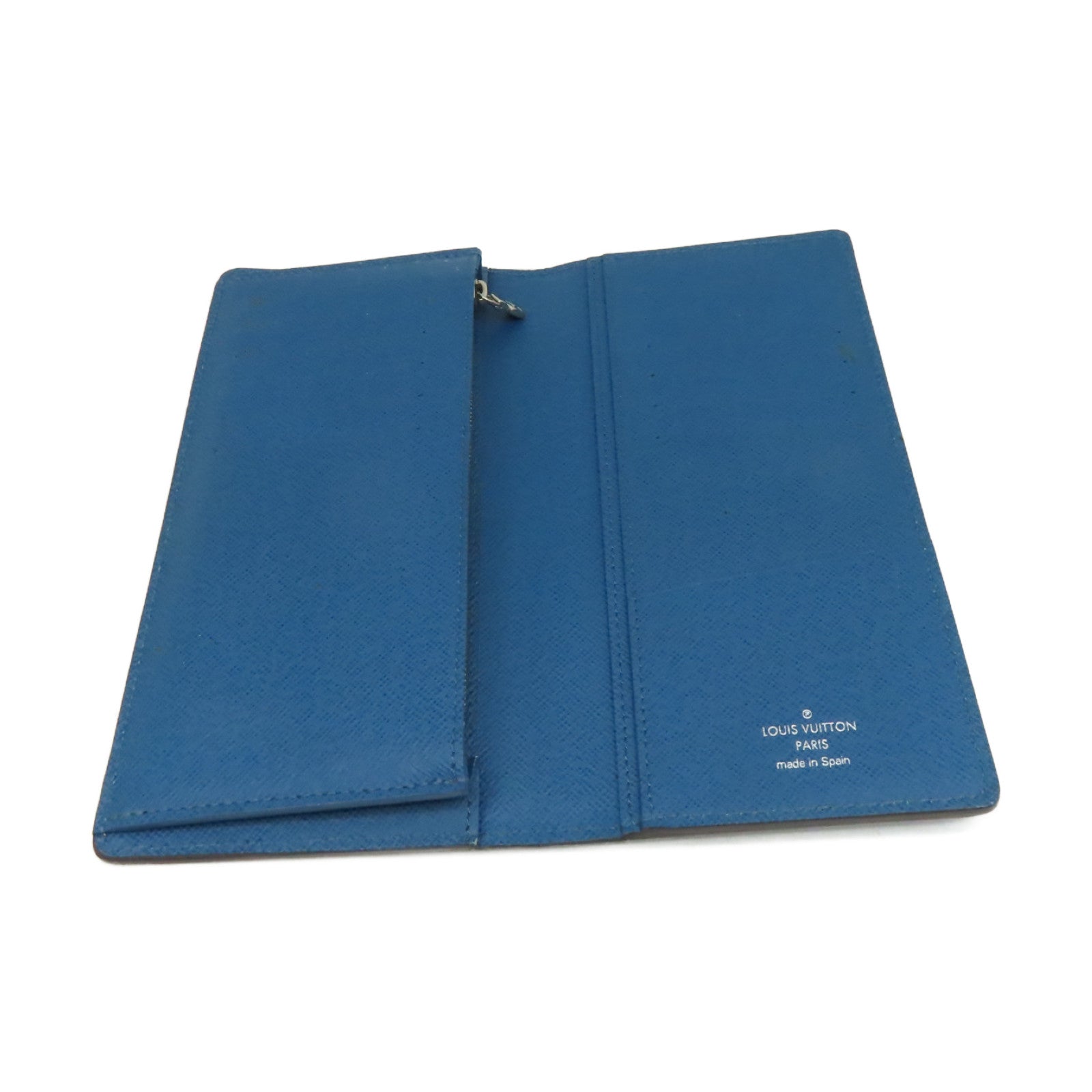LOUIS VUITTON Epi Long Wallet銀扣長錢包藍色