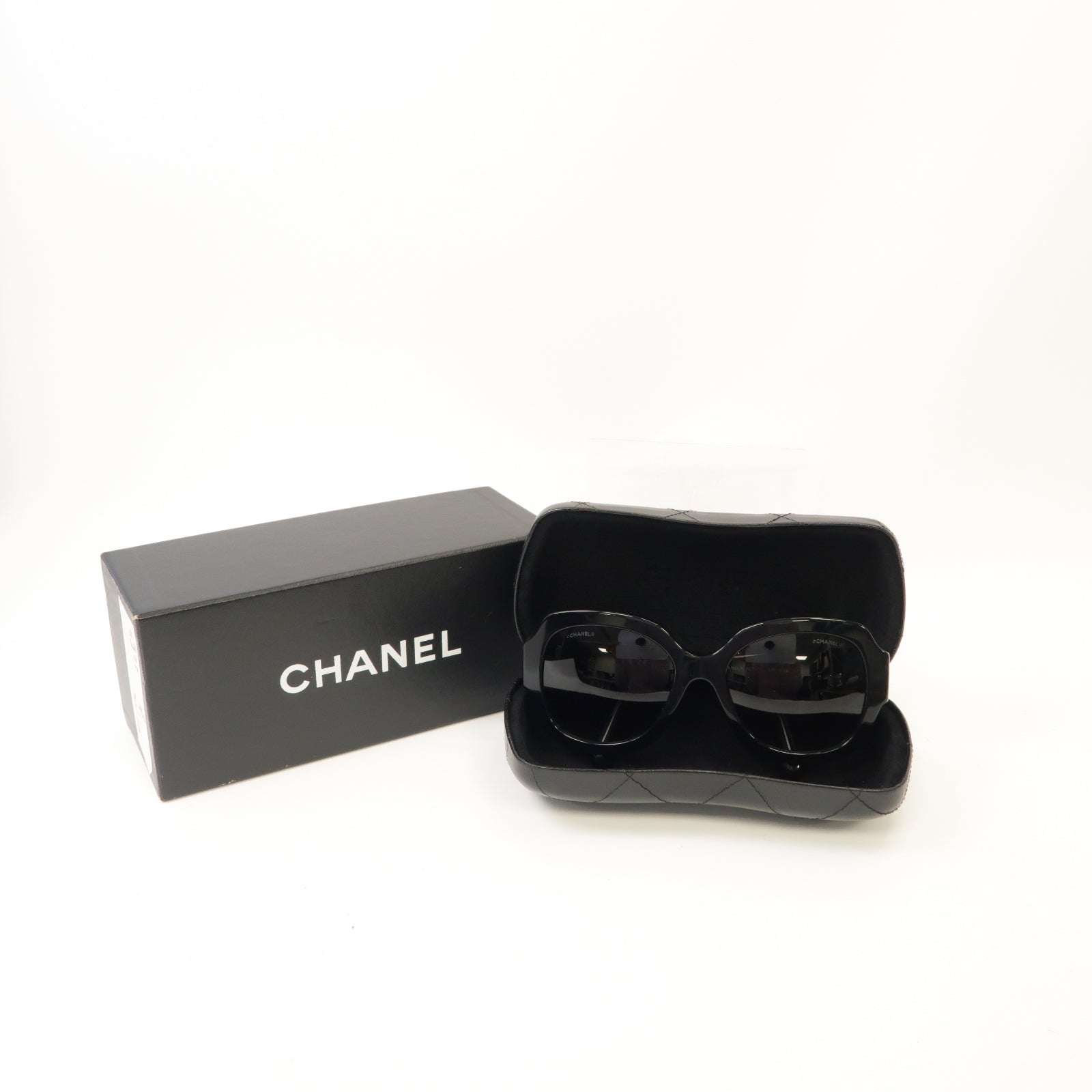 CHANEL PVC Sunglasses太陽眼鏡黒色