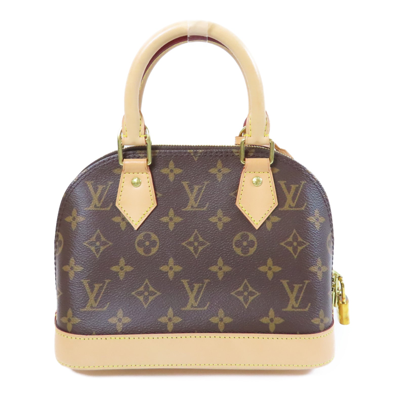 LOUIS VUITTON Monogram Alma BB金扣手挽肩背兩用袋啡色