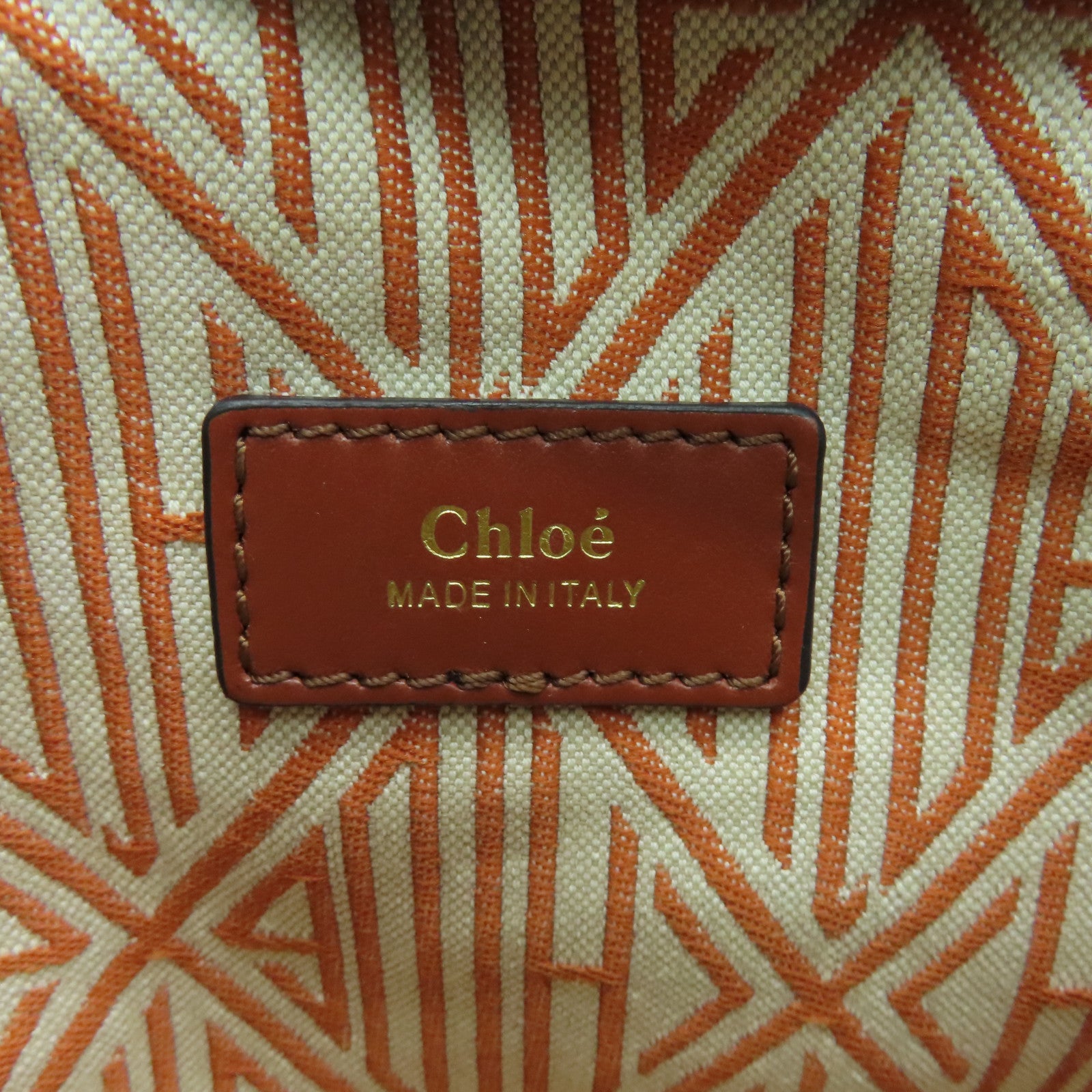Chloe 牛皮皮革2way Shoulder Bag金扣手挽肩背兩用袋啡色