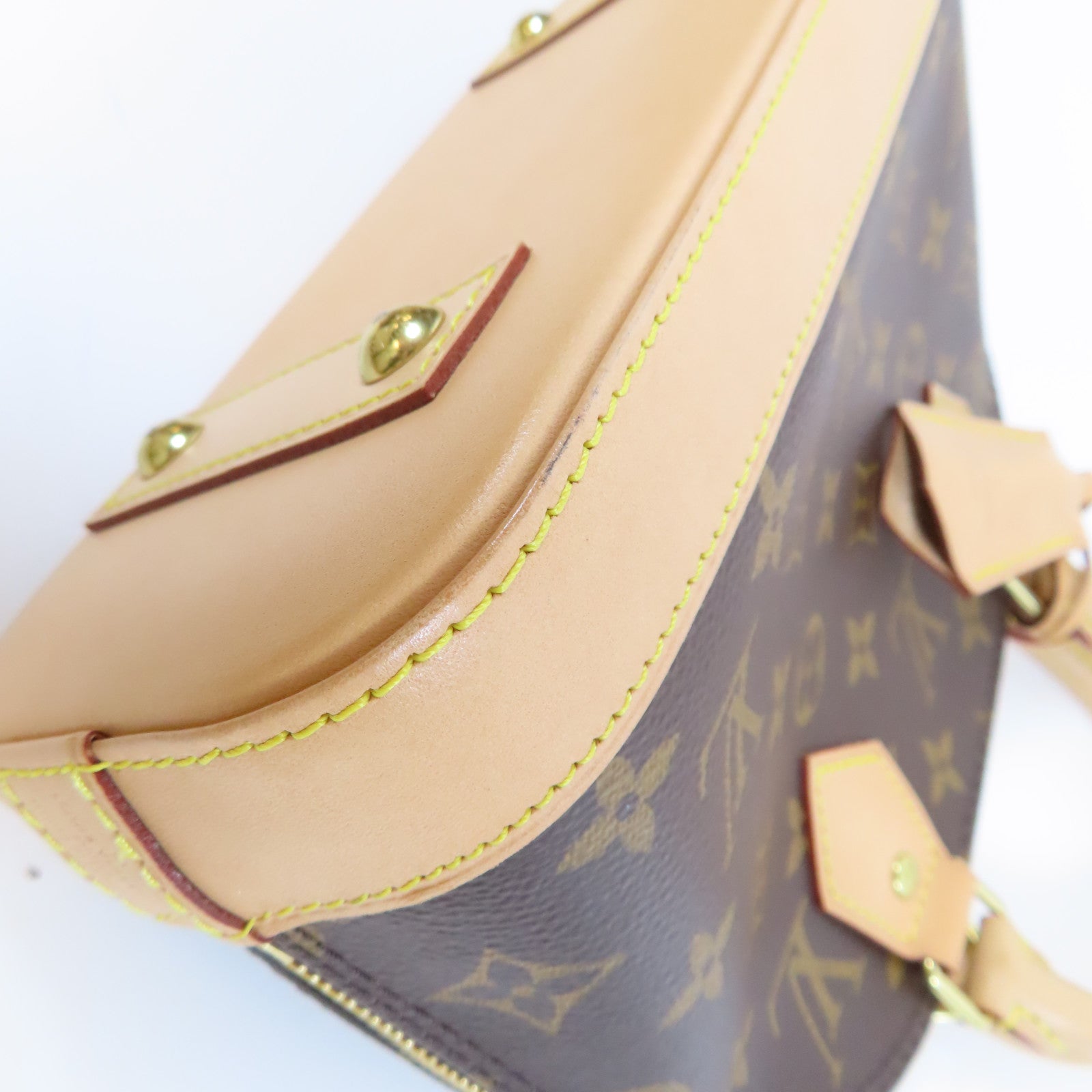 LOUIS VUITTON Monogram Alma BB金扣手挽肩背兩用袋啡色