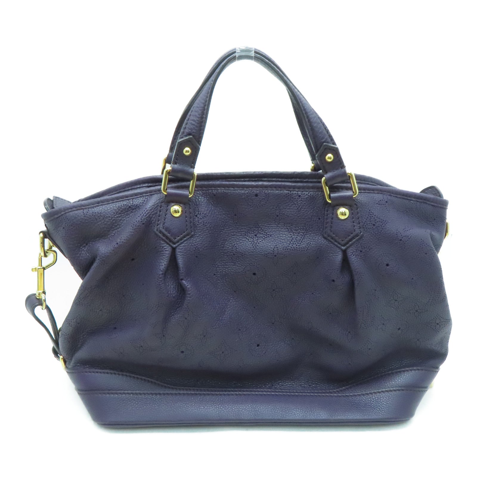 LOUIS VUITTON Mahina Stella PM金扣手挽肩背兩用袋紫色