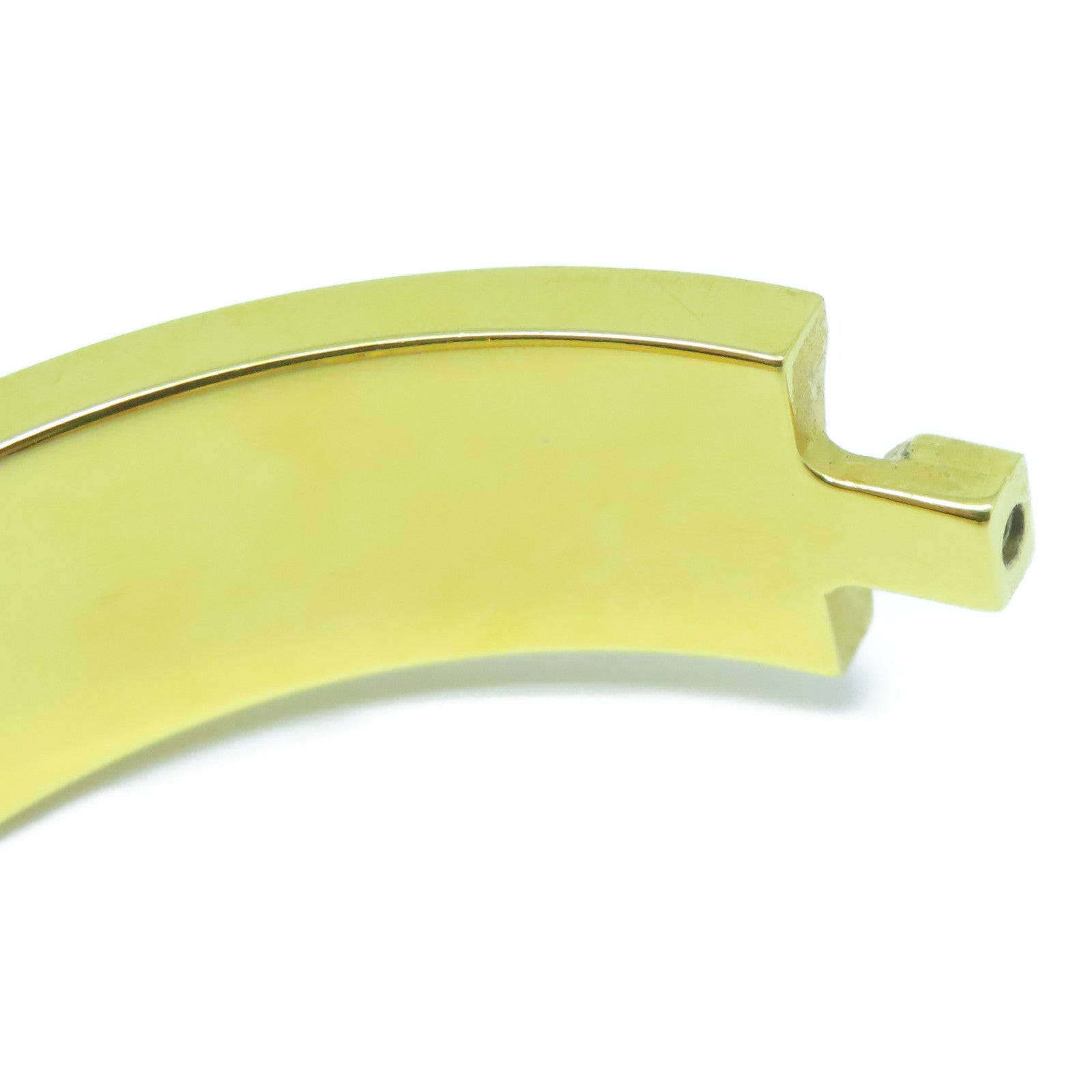 HERMES 金屬Clic H Bracelet金扣手鐲Noir黑色