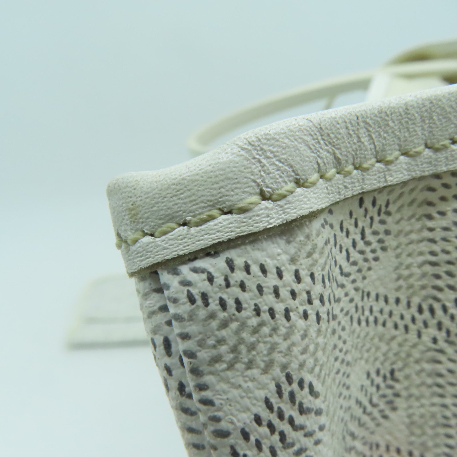 GOYARD 塗層帆布Saint Louis PM Shoulder Bagc銀扣肩背袋白色