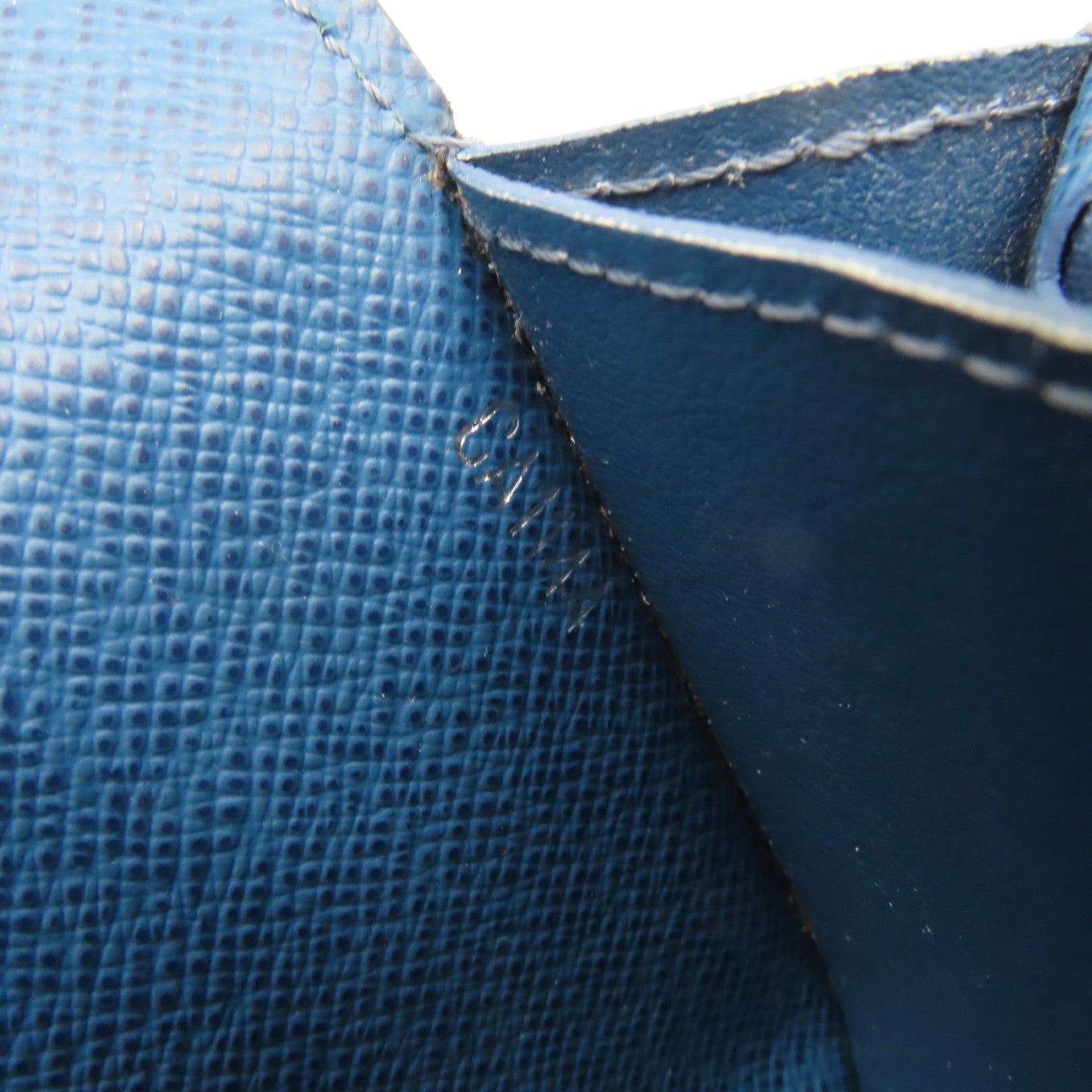 LOUIS VUITTON Epi Long Wallet銀扣長錢包藍色