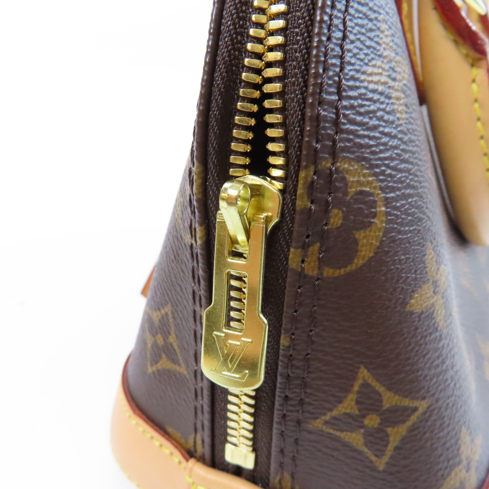LOUIS VUITTON Monogram Alma BB金扣手挽肩背兩用袋啡色