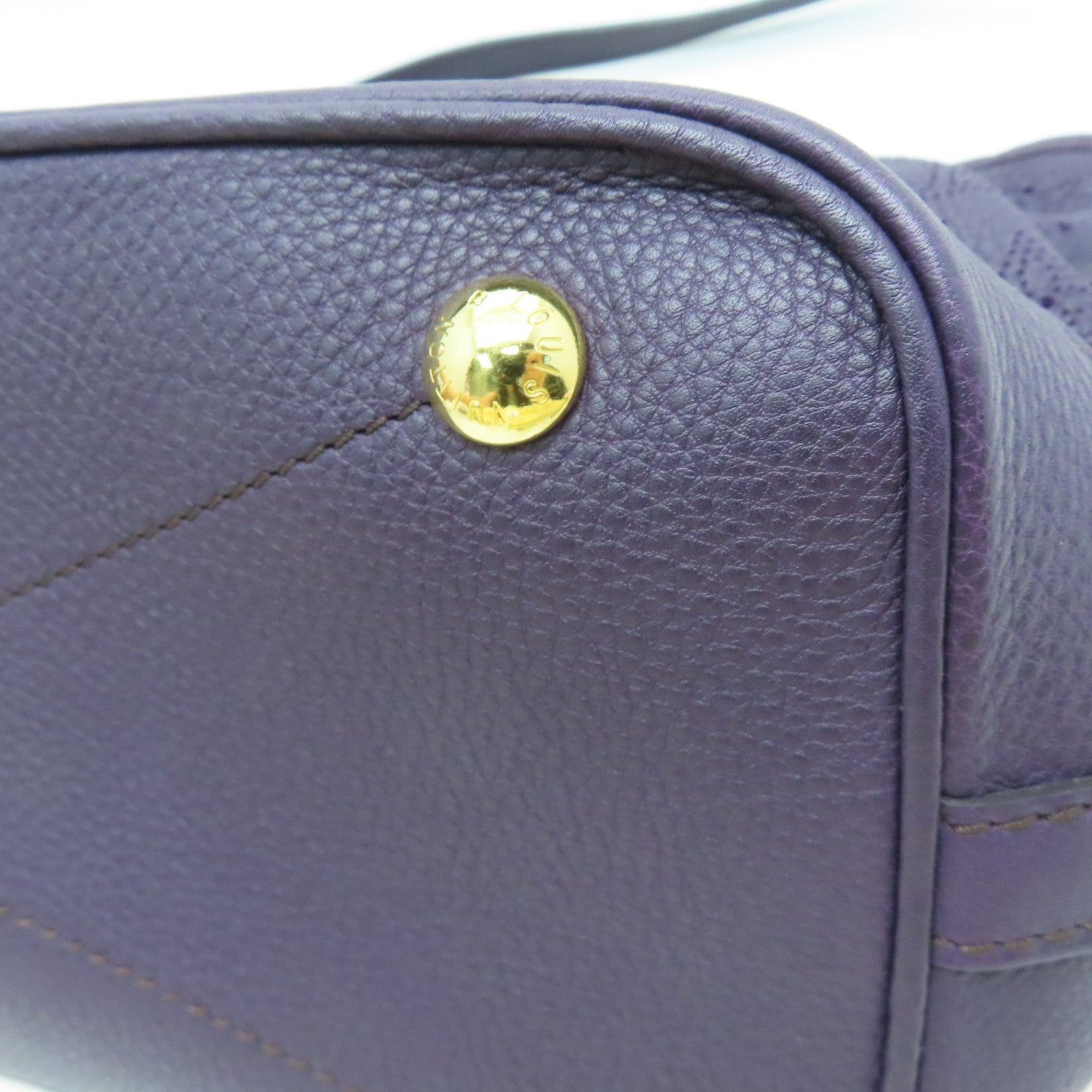 LOUIS VUITTON Mahina Stella PM金扣手挽肩背兩用袋紫色