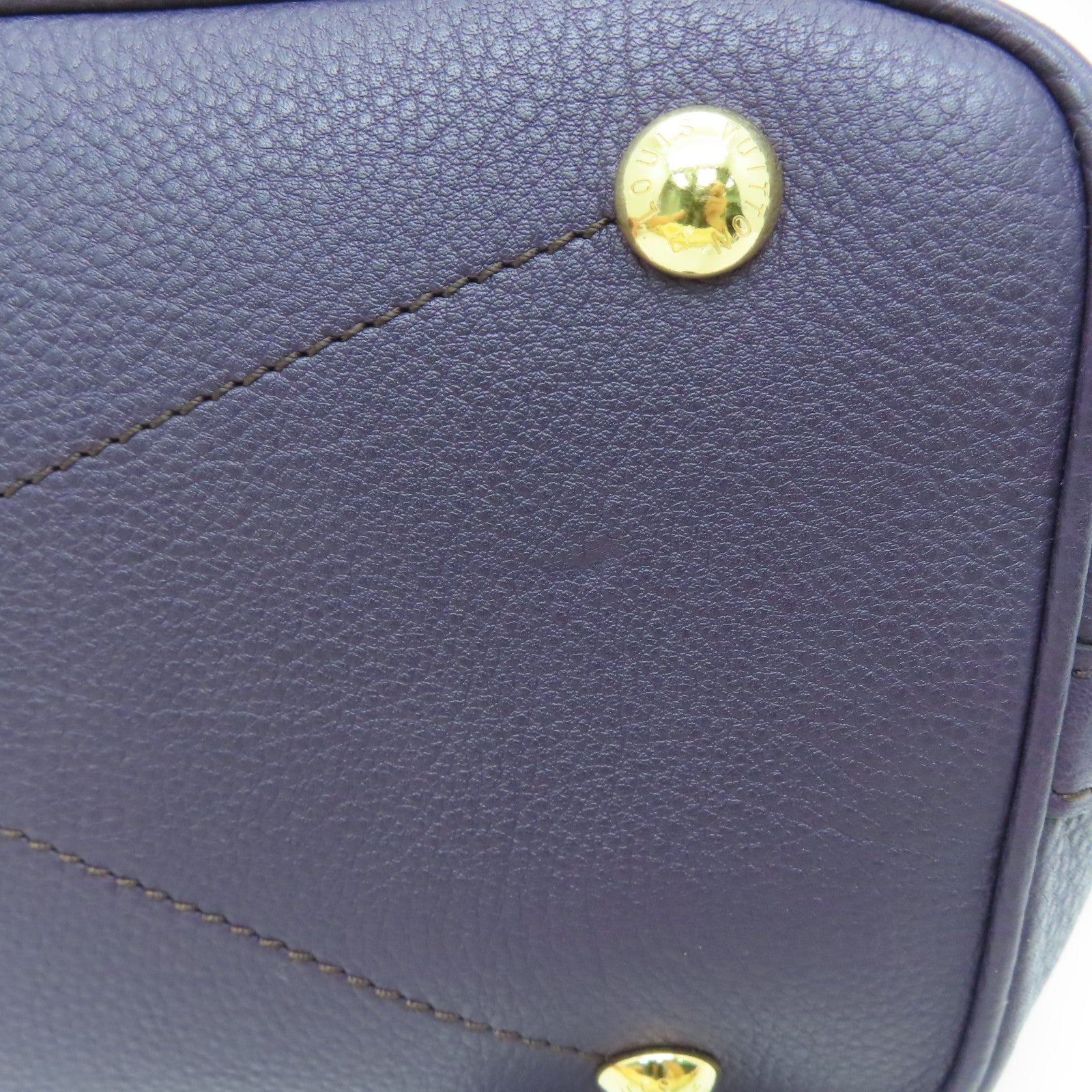 LOUIS VUITTON Mahina Stella PM金扣手挽肩背兩用袋紫色