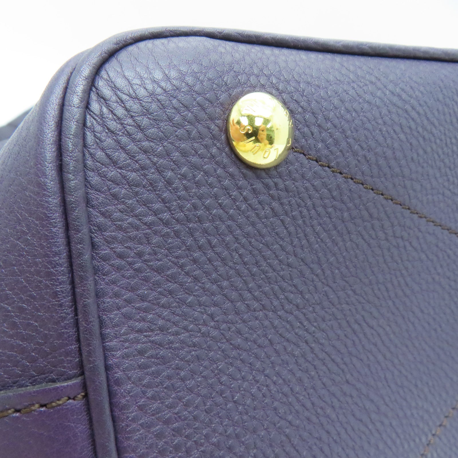 LOUIS VUITTON Mahina Stella PM金扣手挽肩背兩用袋紫色