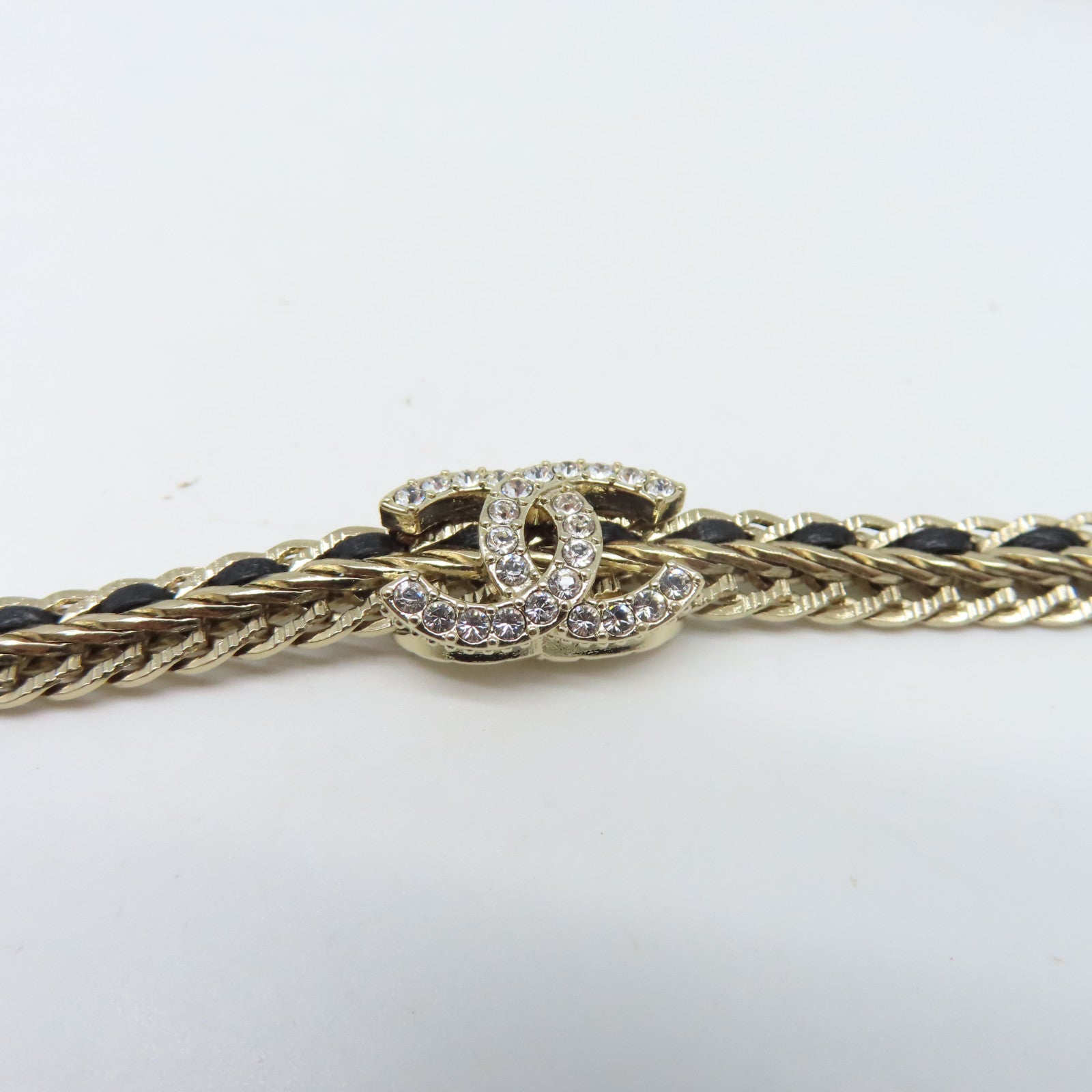 CHANEL 金屬Necklace項鍊金色/黑色