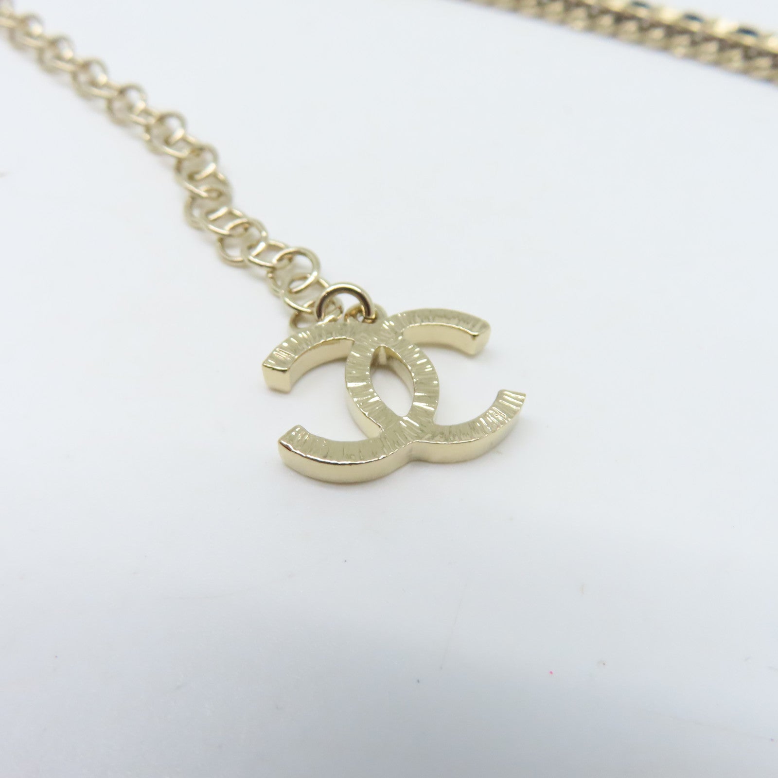 CHANEL 金屬Necklace項鍊金色/黑色
