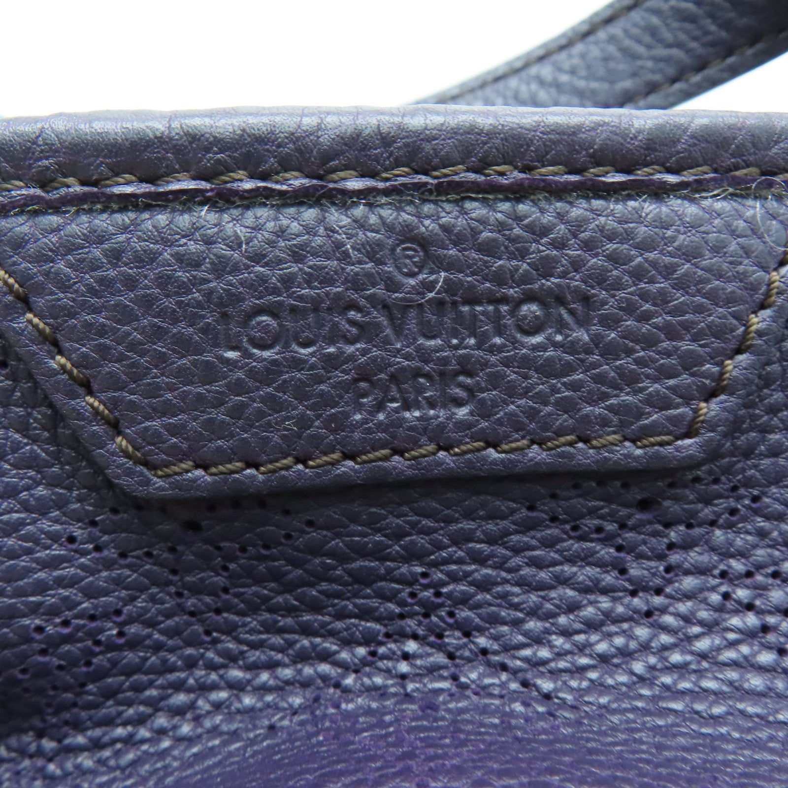 LOUIS VUITTON Mahina Stella PM金扣手挽肩背兩用袋紫色