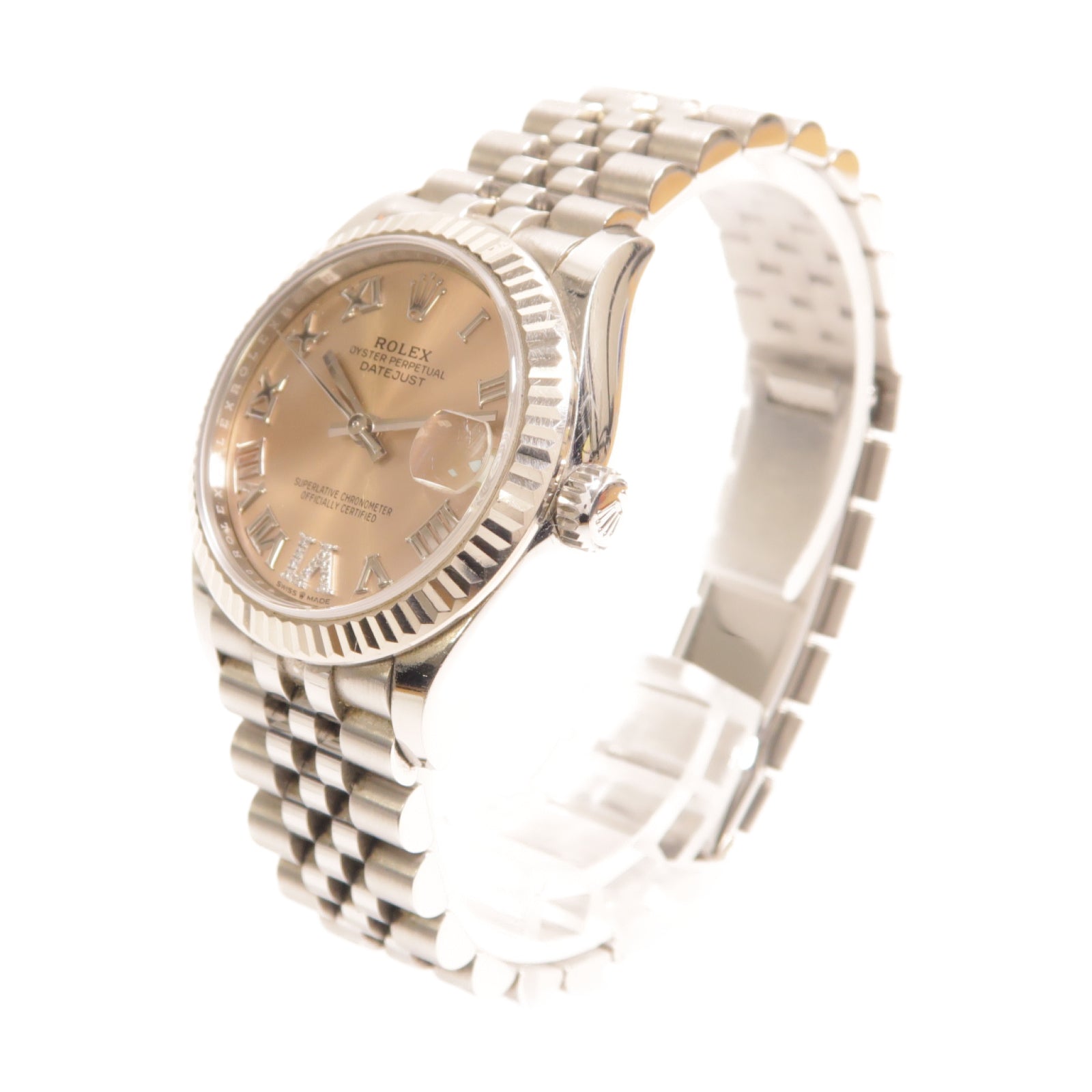 ROLEX Datejust 31mm不鏽鋼自動機芯手錶粉紅色