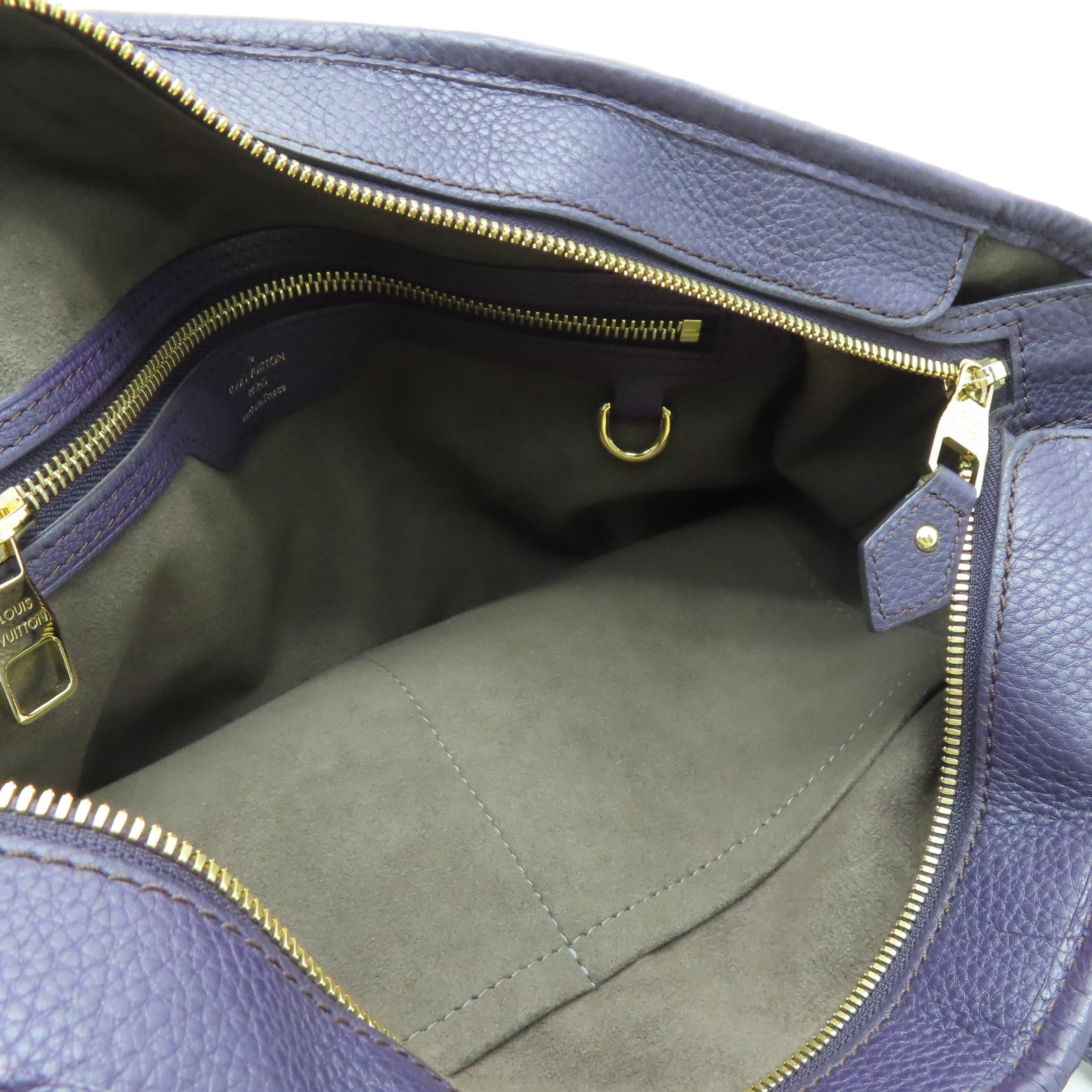 LOUIS VUITTON Mahina Stella PM金扣手挽肩背兩用袋紫色