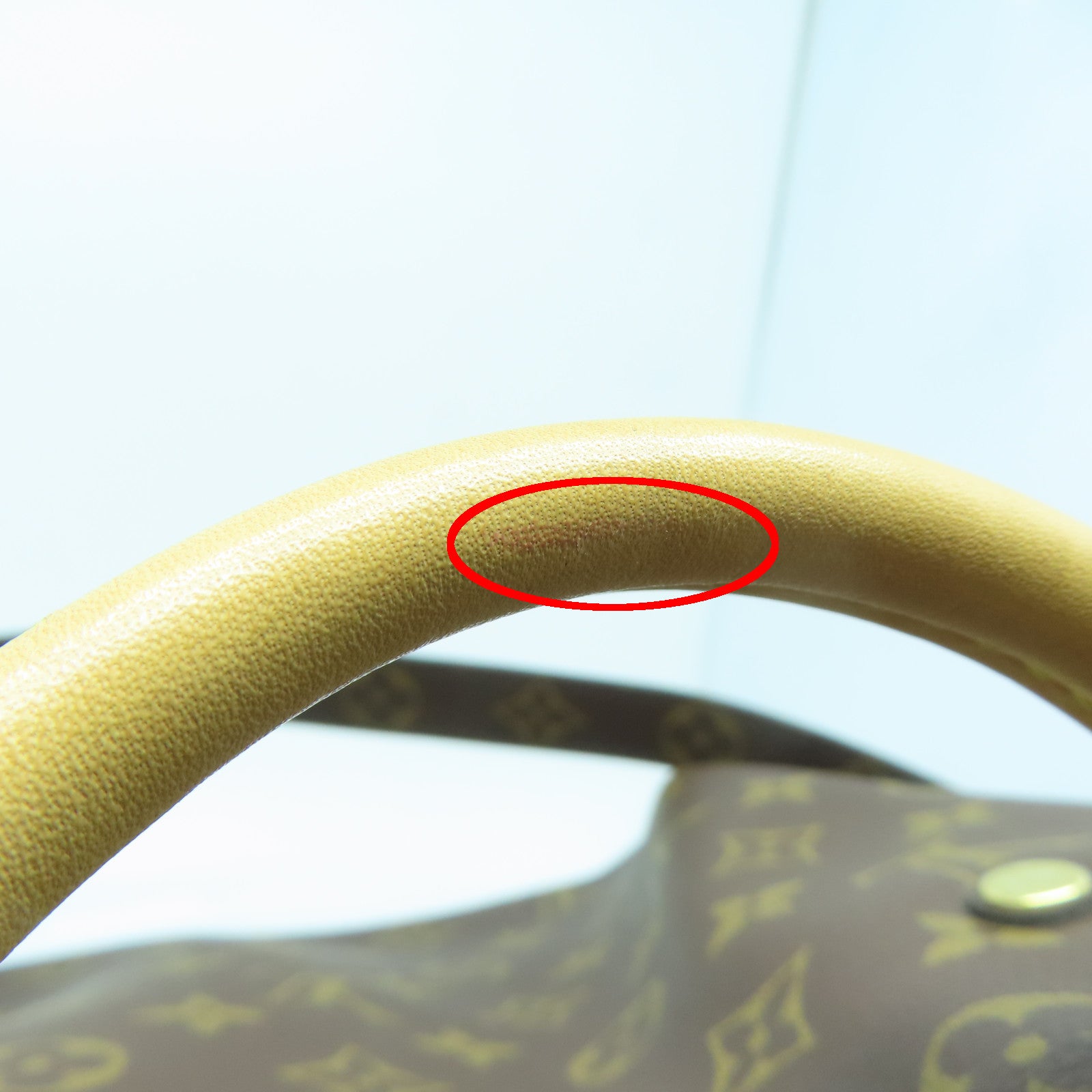 LOUIS VUITTON Monogram Montaigne MM金扣手挽肩背兩用袋棕色