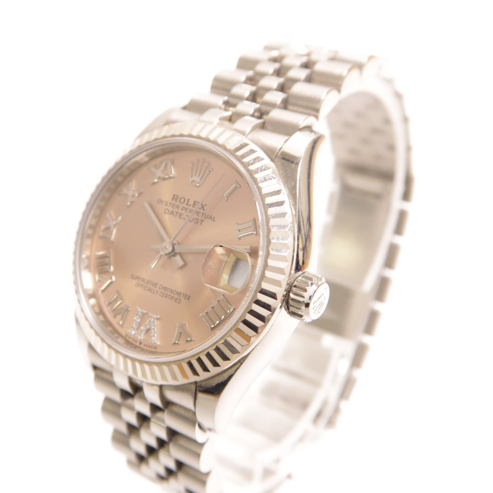 ROLEX Datejust 31mm不鏽鋼自動機芯手錶粉紅色
