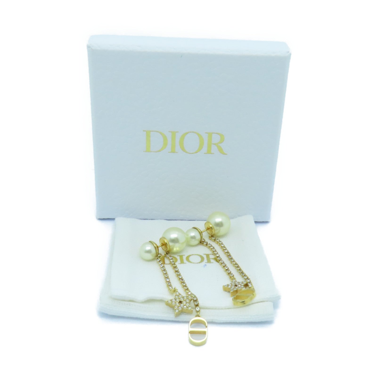 Dior Metal Earrings Gold Buckle Earrings Gold
