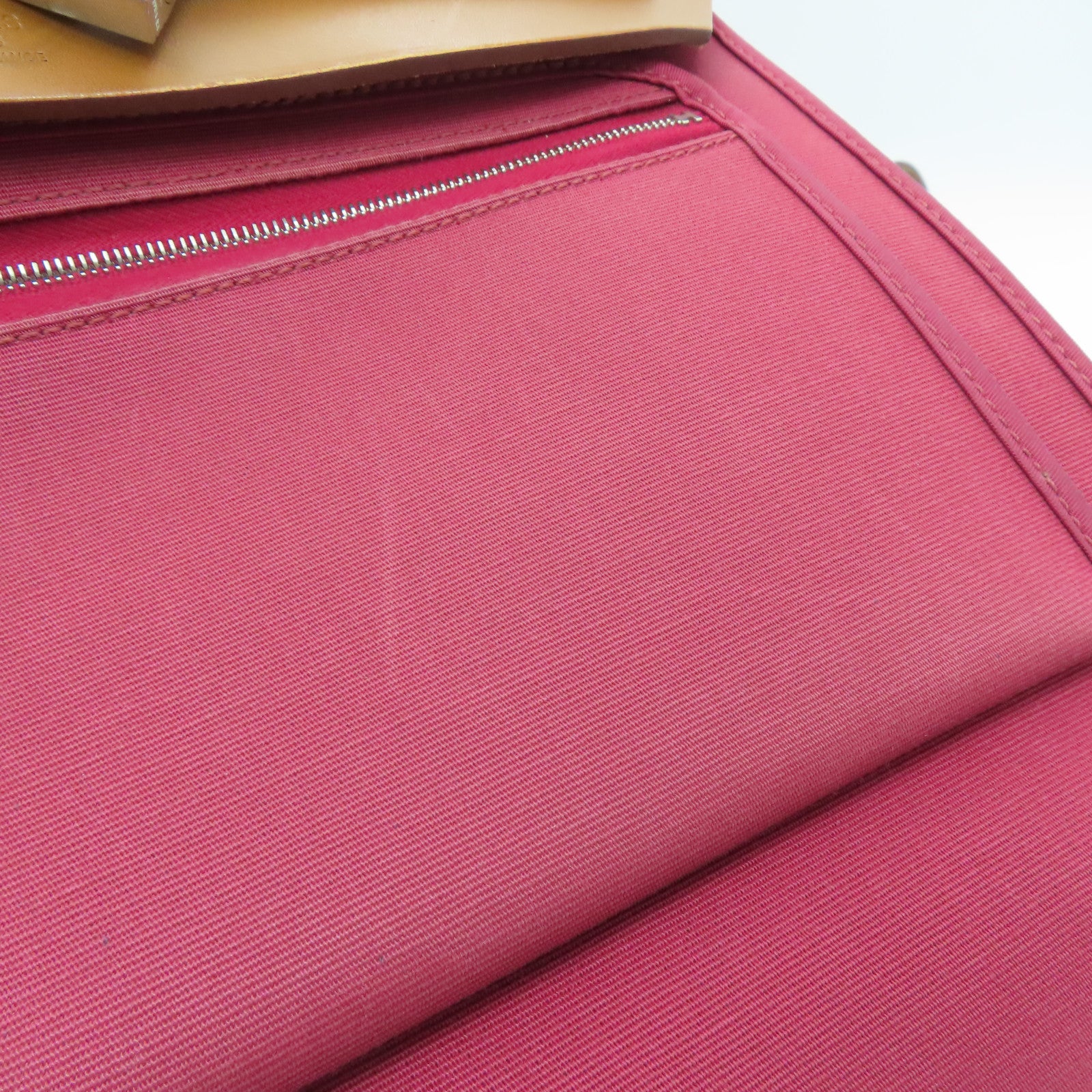 HERMES 帆布Herbag PM银扣肩背袋红色