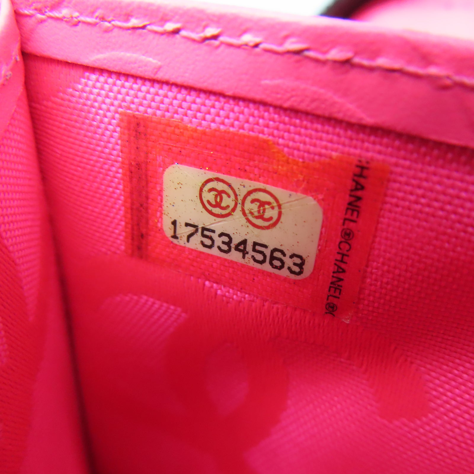 CHANEL 菱格牛皮皮革Long Wallet銀扣長錢包黑色