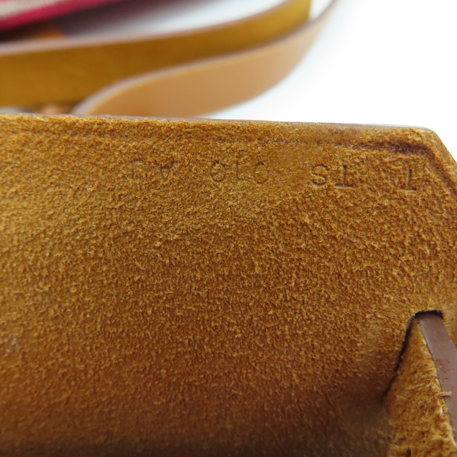 HERMES 帆布Herbag PM银扣肩背袋红色