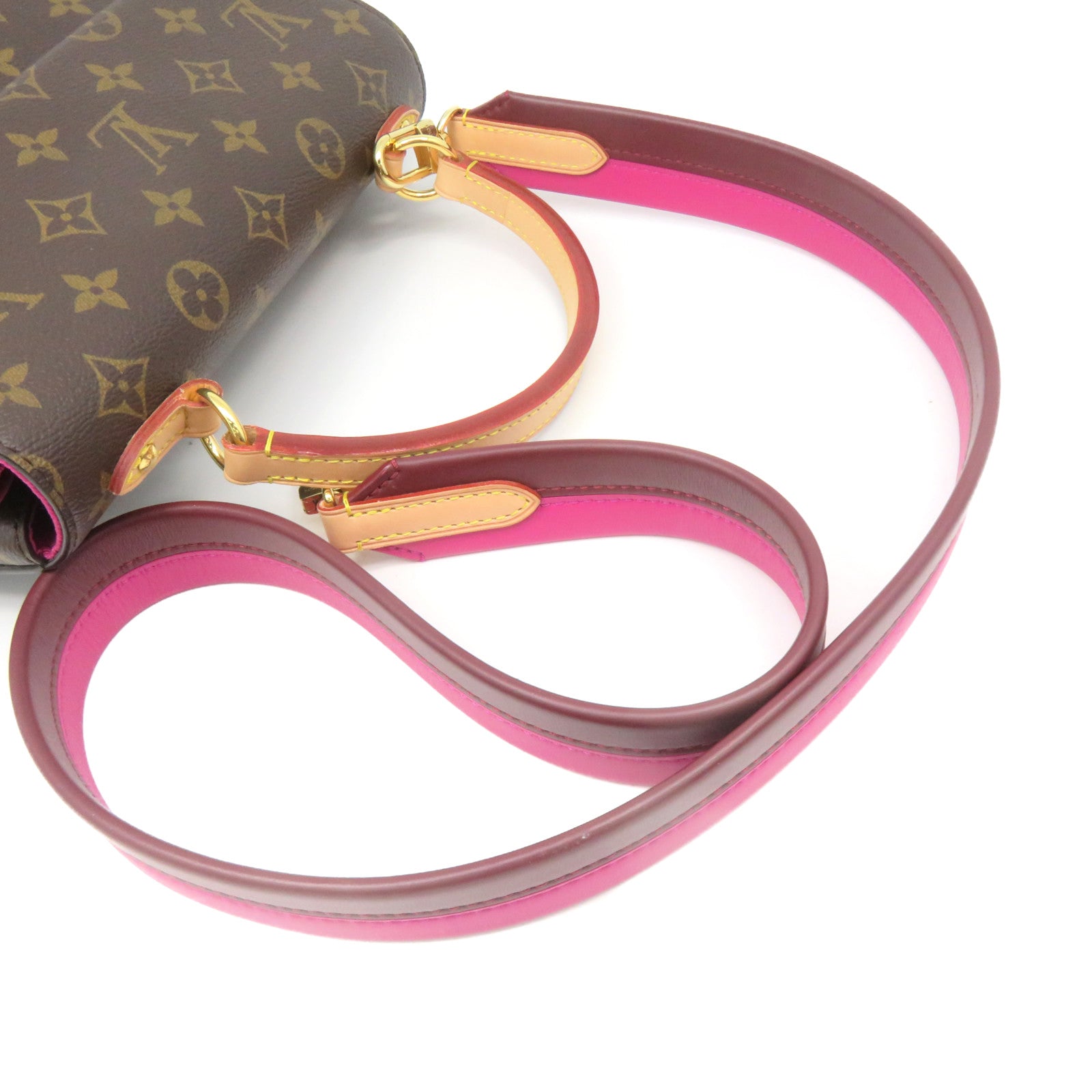 LOUIS VUITTON Monogram Cluny BB 2Way Shoulder Bag手挽肩背兩用袋啡色