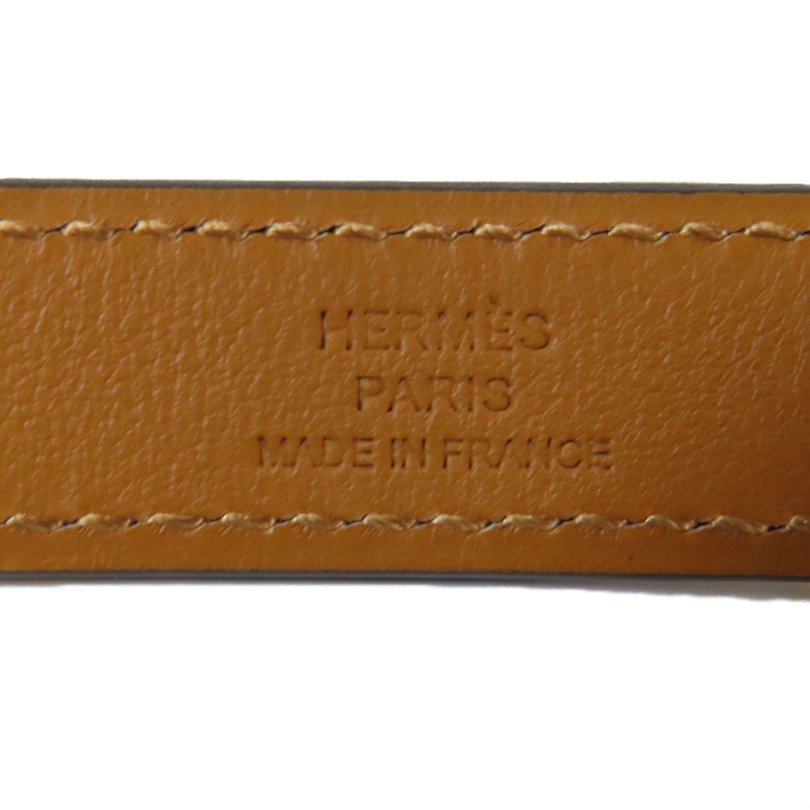HERMES Epsom皮革Kelly Belt金扣皮帶黑色