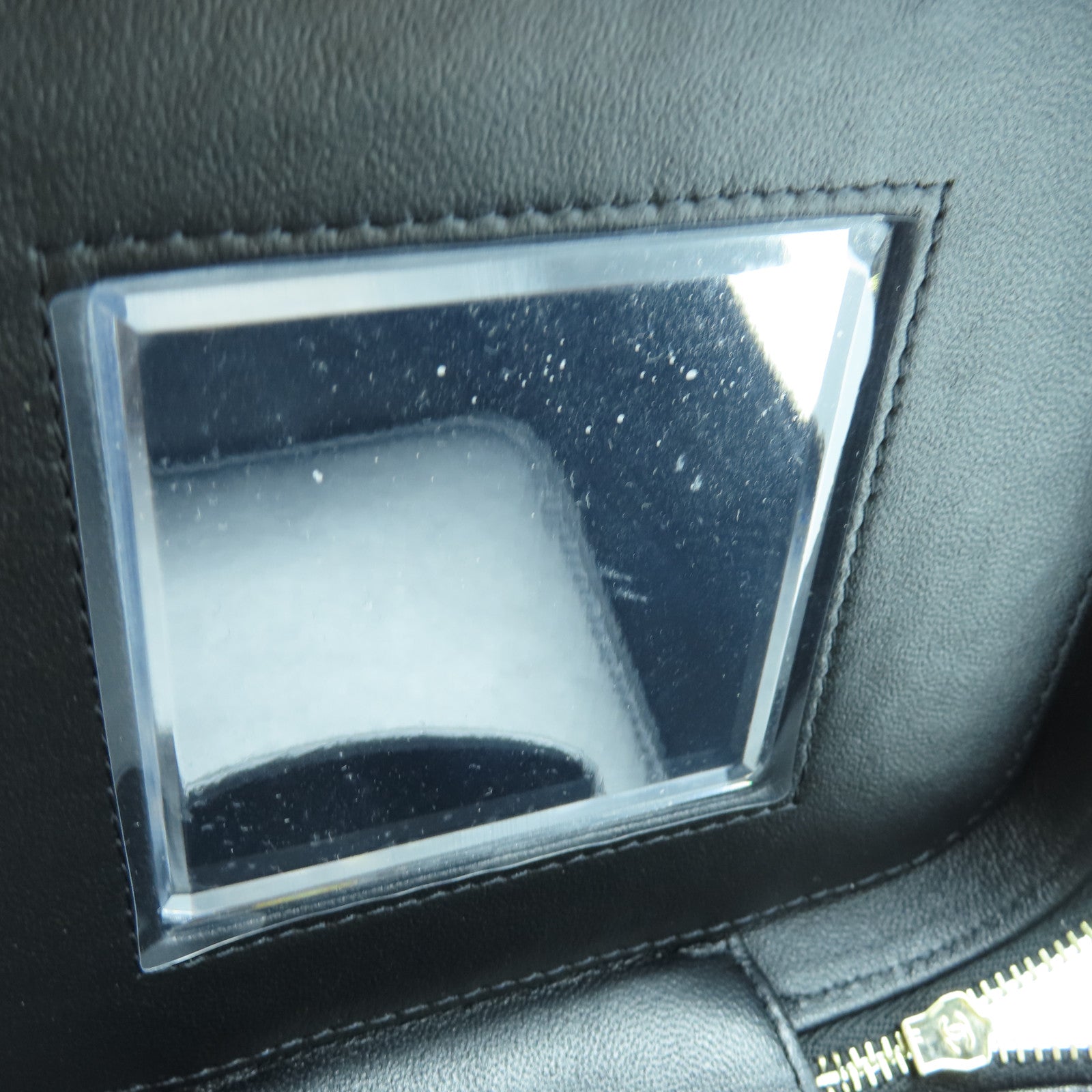 CHANEL 菱格牛皮皮革2way Shoulder Bag金扣手挽肩背两用袋黑色
