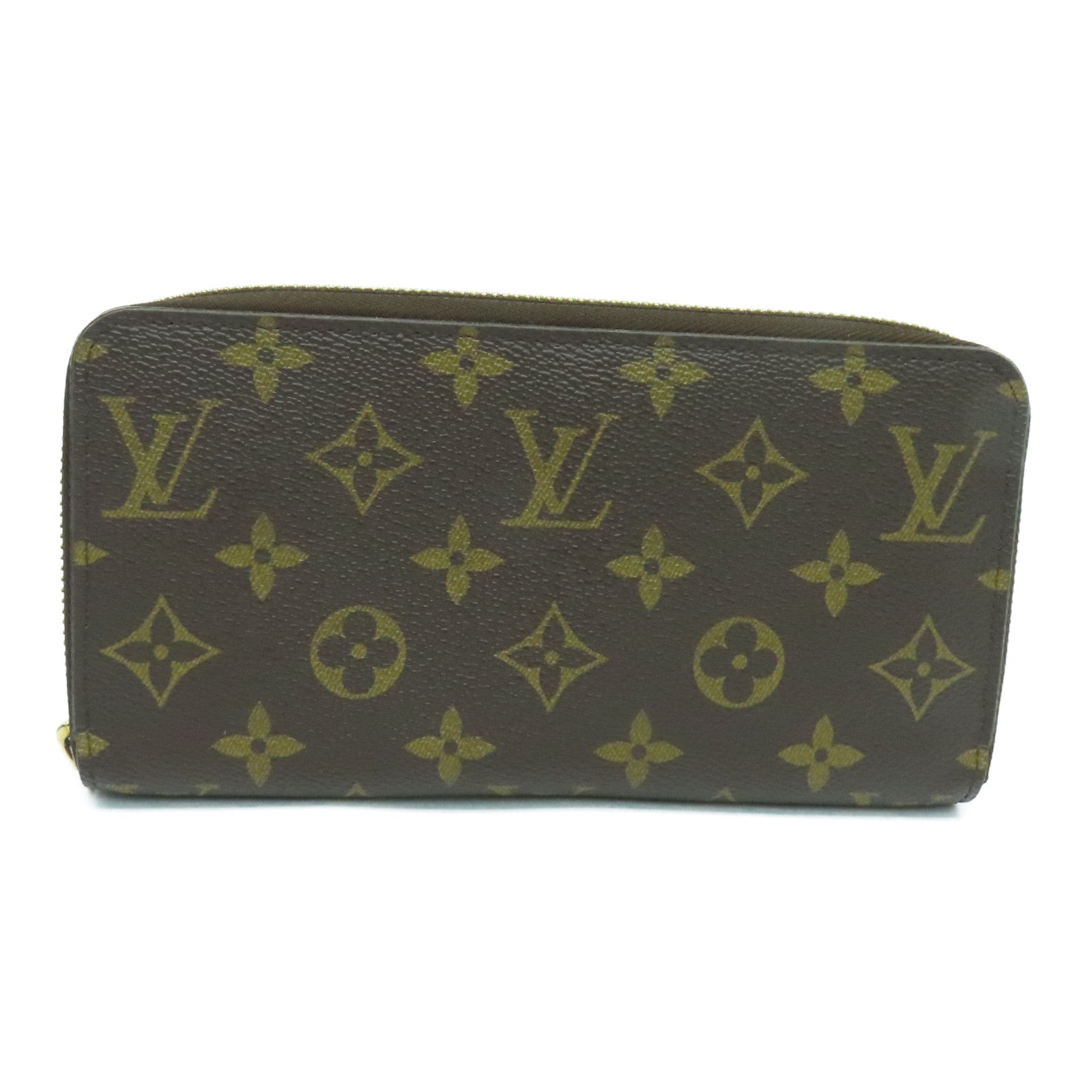 LOUIS VUITTON Monogram Zippy Wallet金扣長錢包啡色