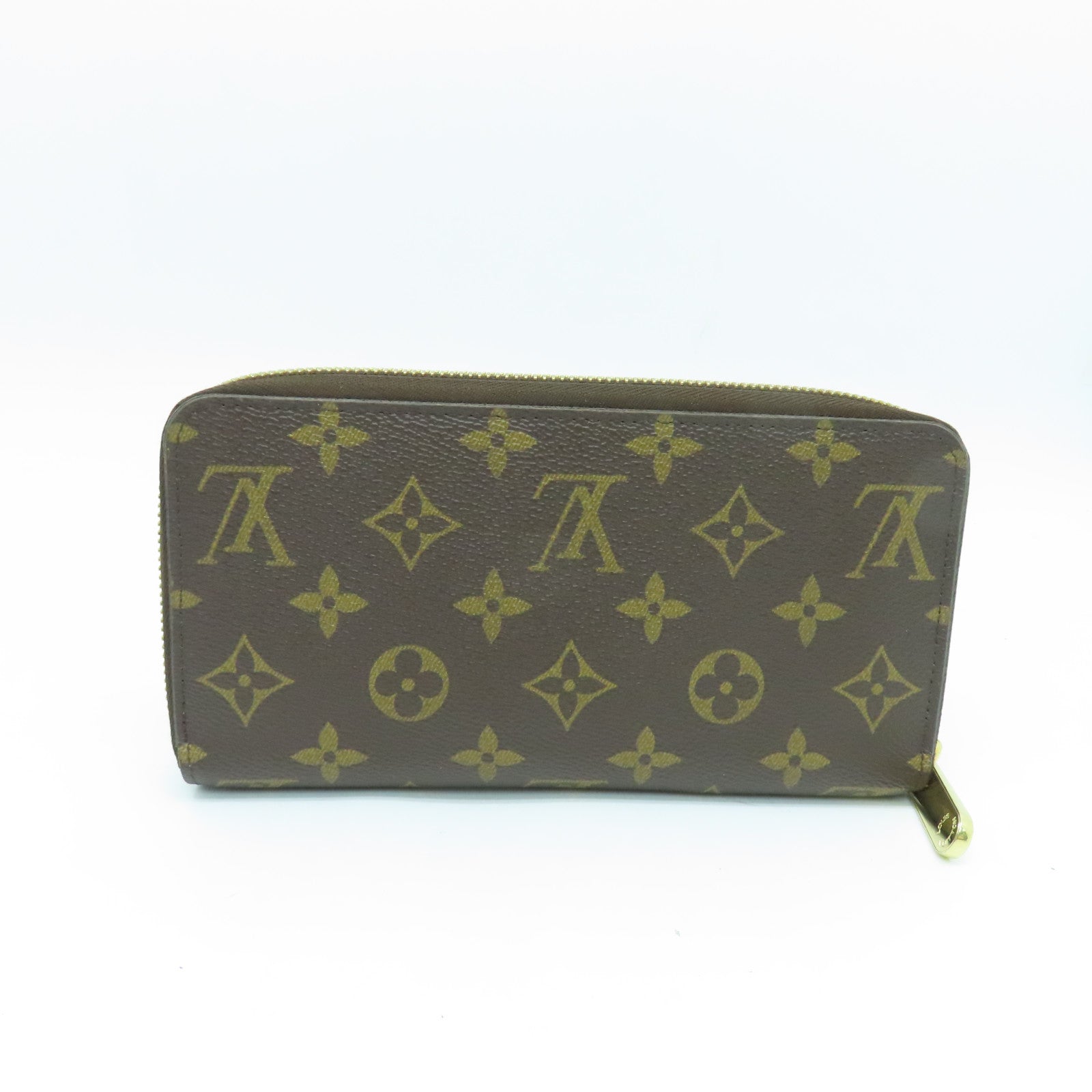 LOUIS VUITTON Monogram Zippy Wallet金扣長錢包啡色