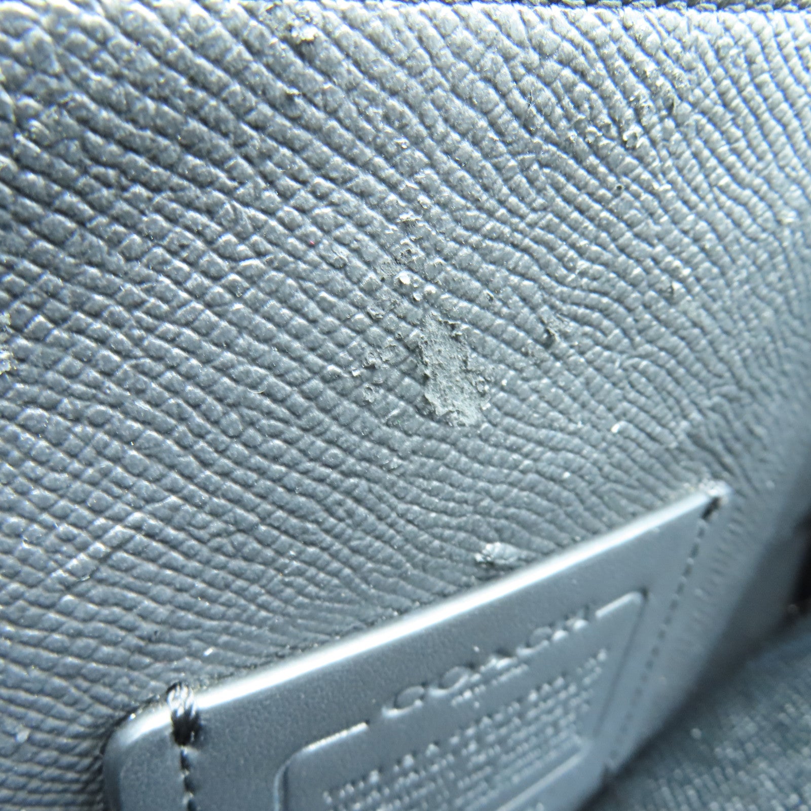 COACH 牛皮皮革Tote Bag金扣/黑扣手挽袋灰色