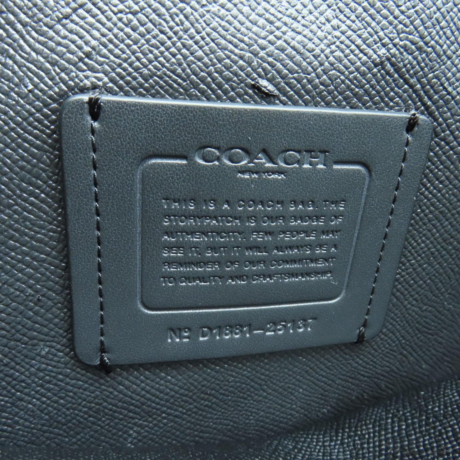 COACH 牛皮皮革Tote Bag金扣/黑扣手挽袋灰色