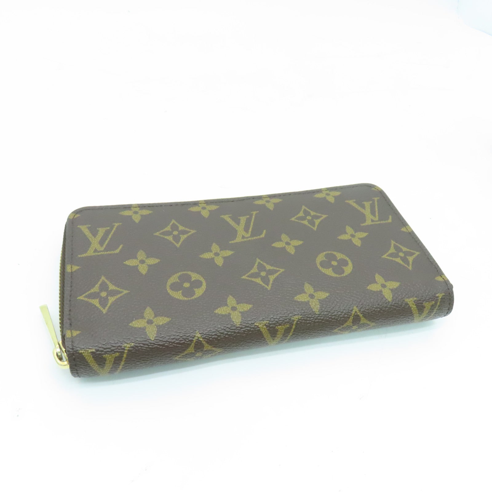 LOUIS VUITTON Monogram Zippy Wallet金扣長錢包啡色