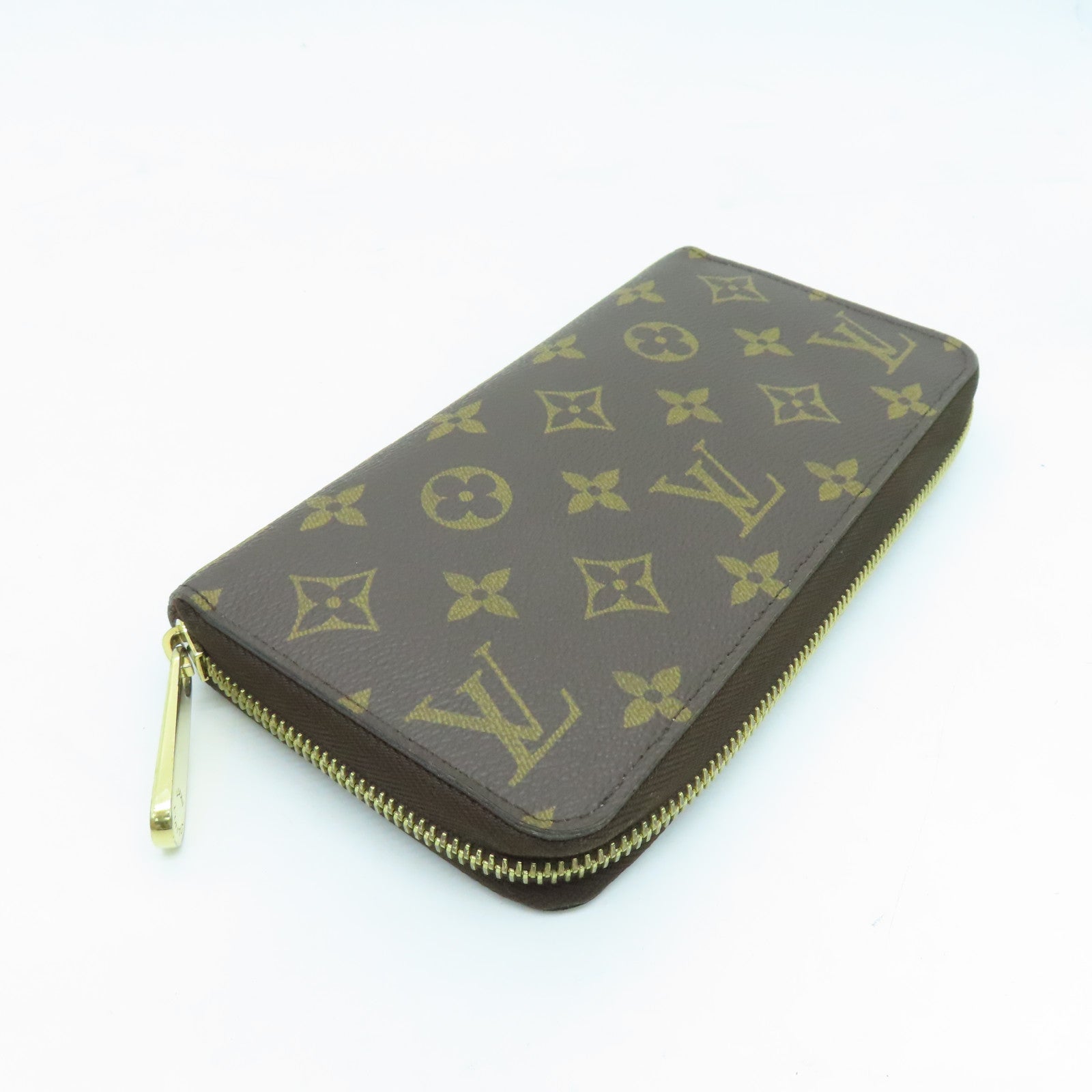 LOUIS VUITTON Monogram Zippy Wallet金扣長錢包啡色