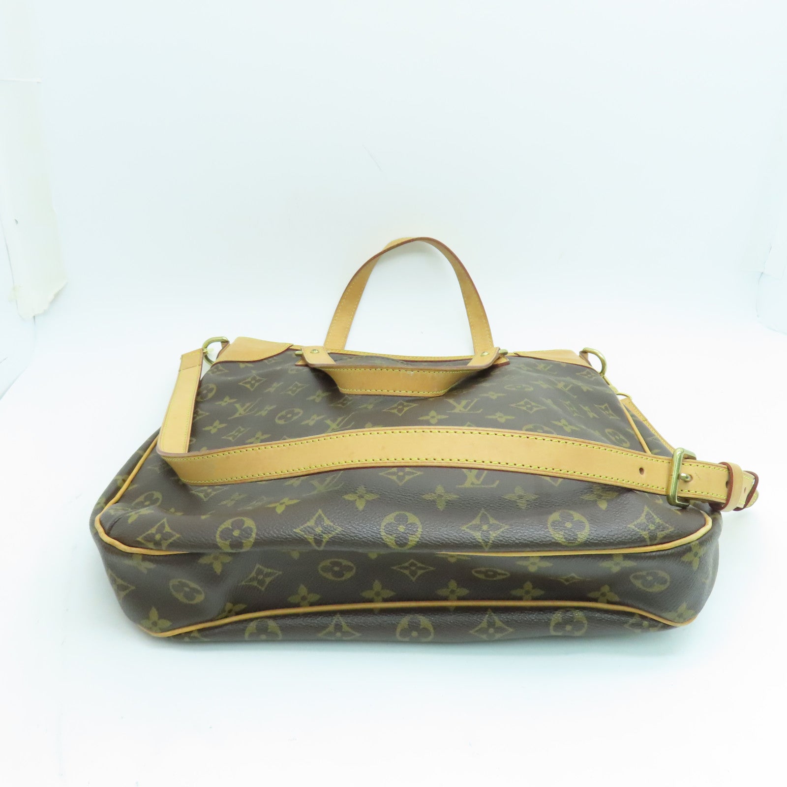 LOUIS VUITTON Monogram Odeon GM 2 way Shoulder金扣手挽肩背两用袋啡色