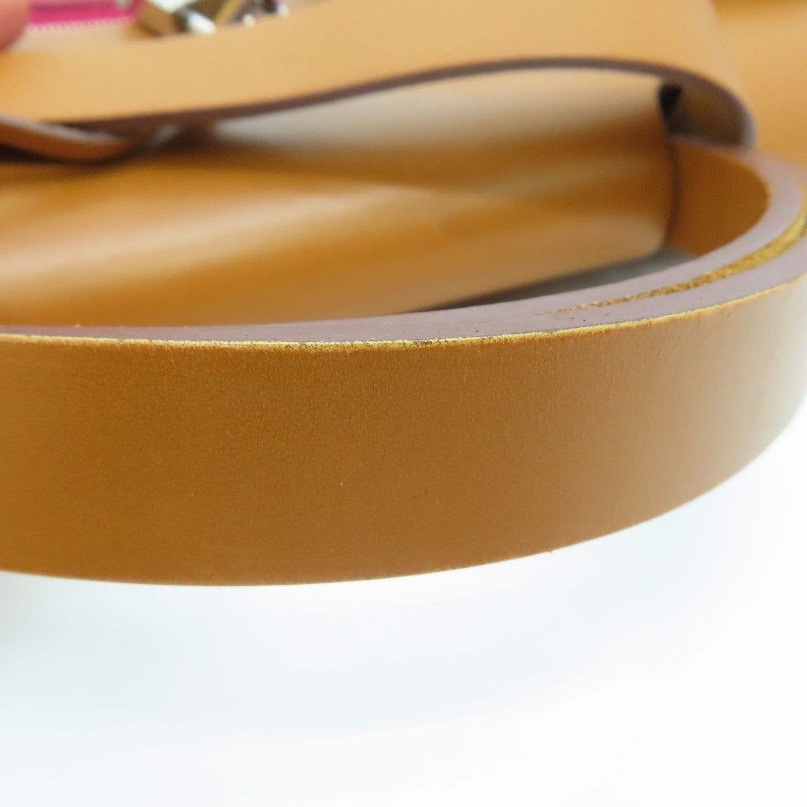 HERMES 帆布Herbag PM银扣肩背袋红色