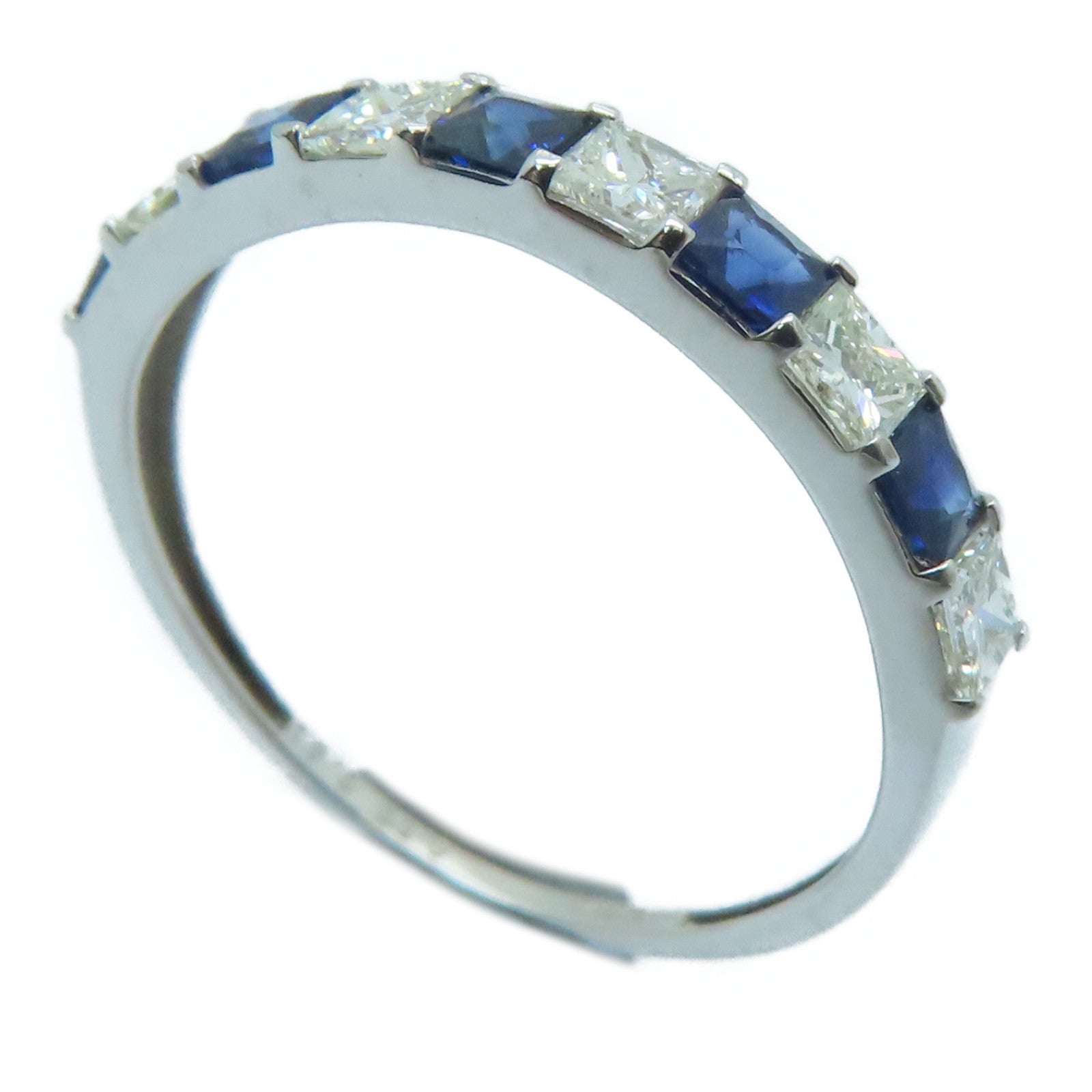 JEWELRY 【激減優惠】18K白金Sapphire Ring 0.50ct藍寶石/0.50ct鑽石戒指US#6