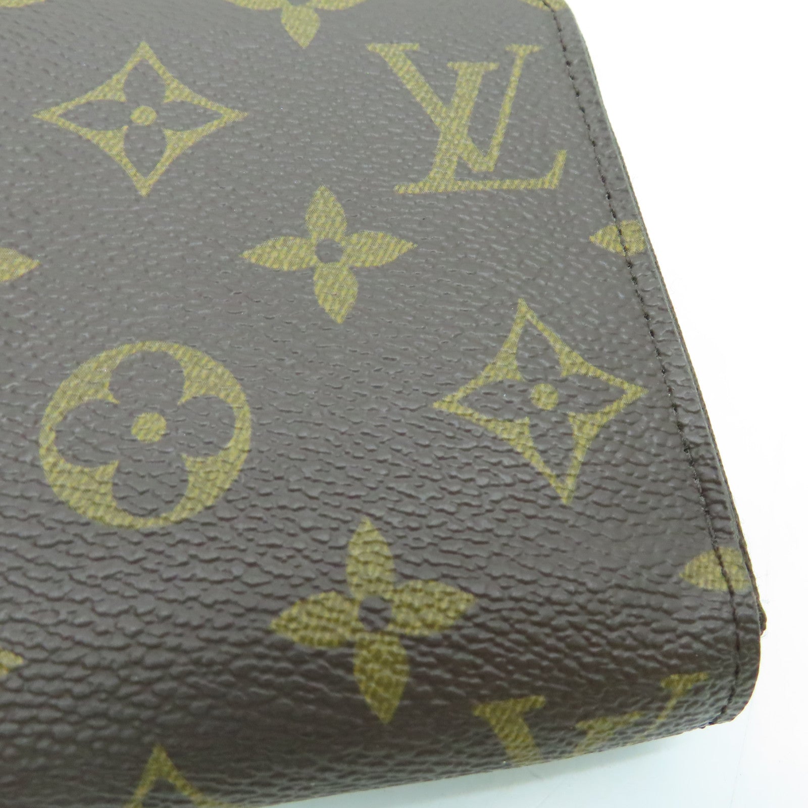 LOUIS VUITTON Monogram Zippy Wallet金扣長錢包啡色