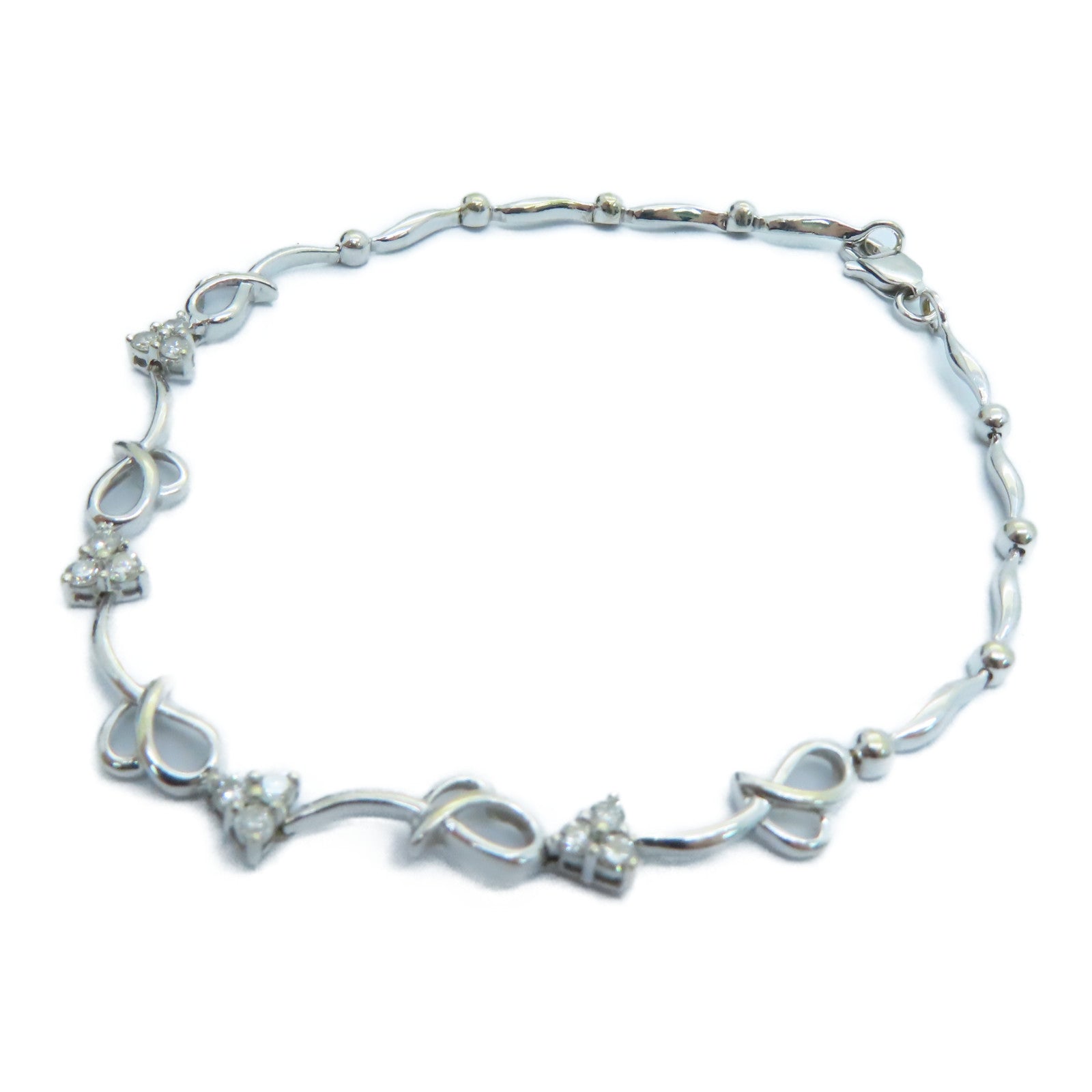 JEWELRY 18K白金Diamond Bracelet钻石手链