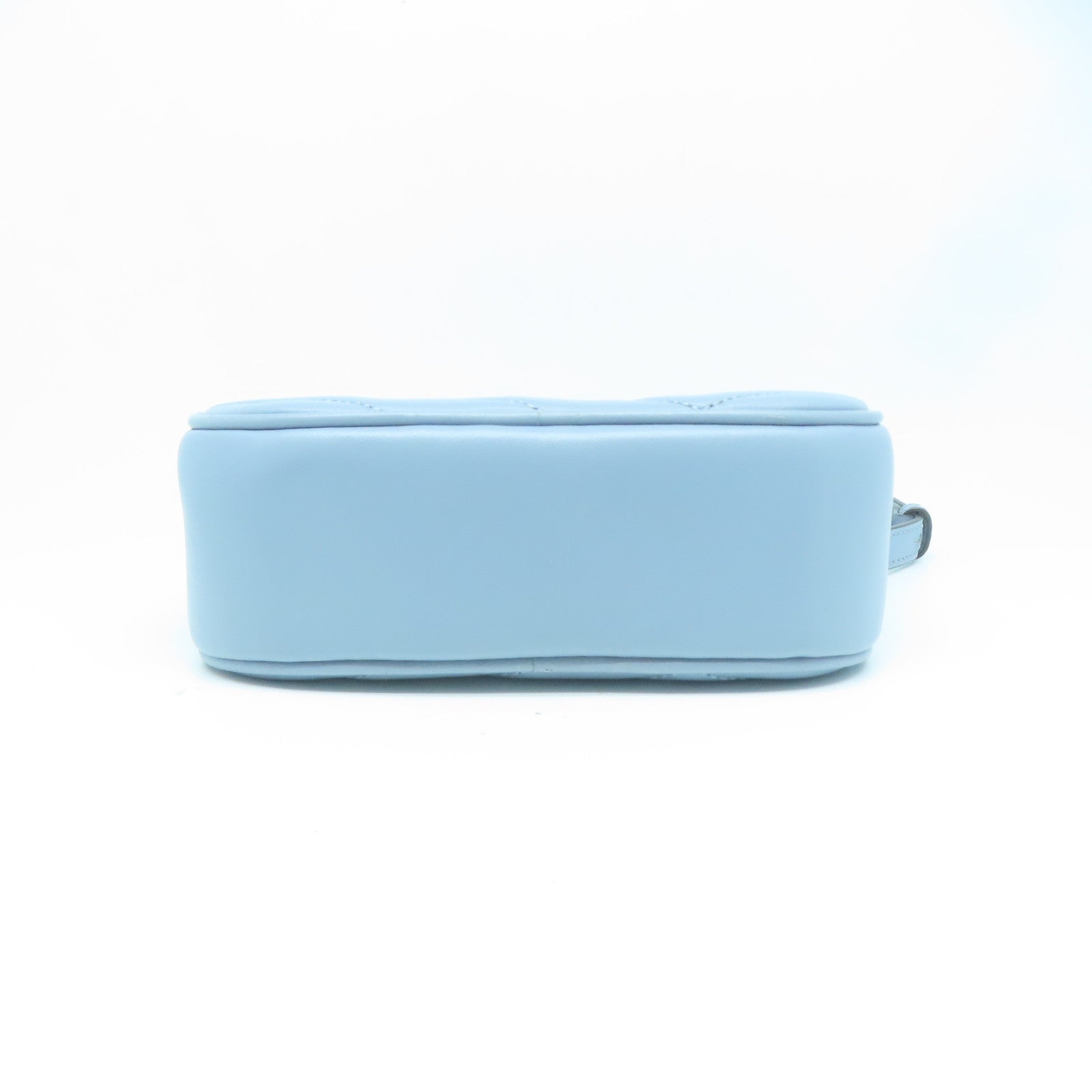 Tory Burch 羊皮皮革Shoulder Bag金扣鏈帶肩背袋淺藍色